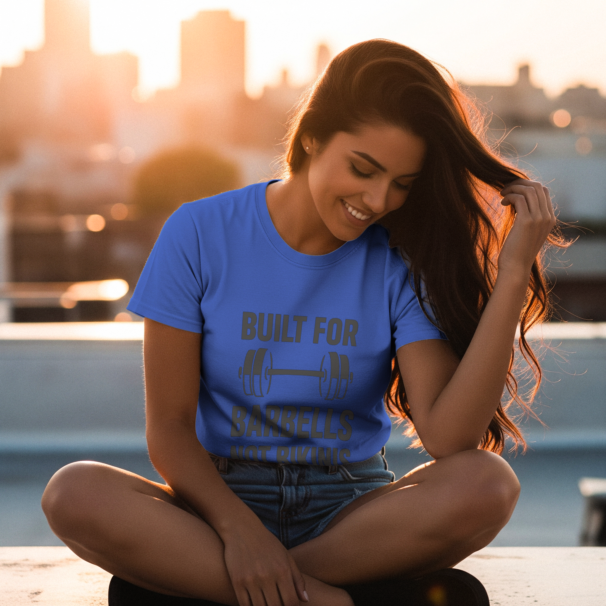 Powerlifter Built For Barbells Not Bikinis T-Shirt | Unique Gift | Graphic Tee