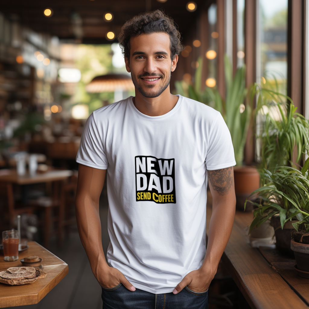 Level Up New Dad Achievement Unlocked T-Shirt | New Dad Gift | Graphic Tee