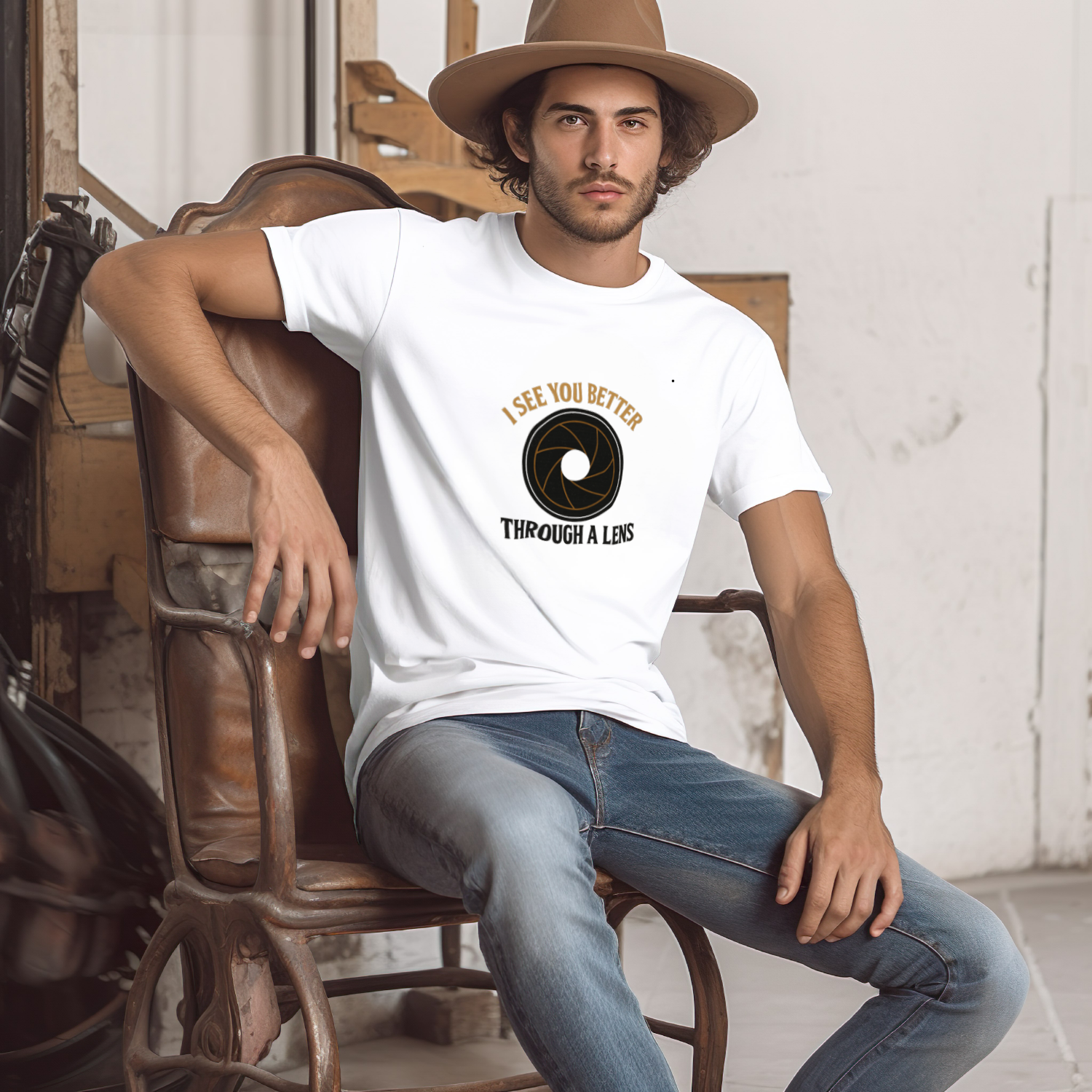Portrait Photographer I See You Better Through A Lens T-Shirt
