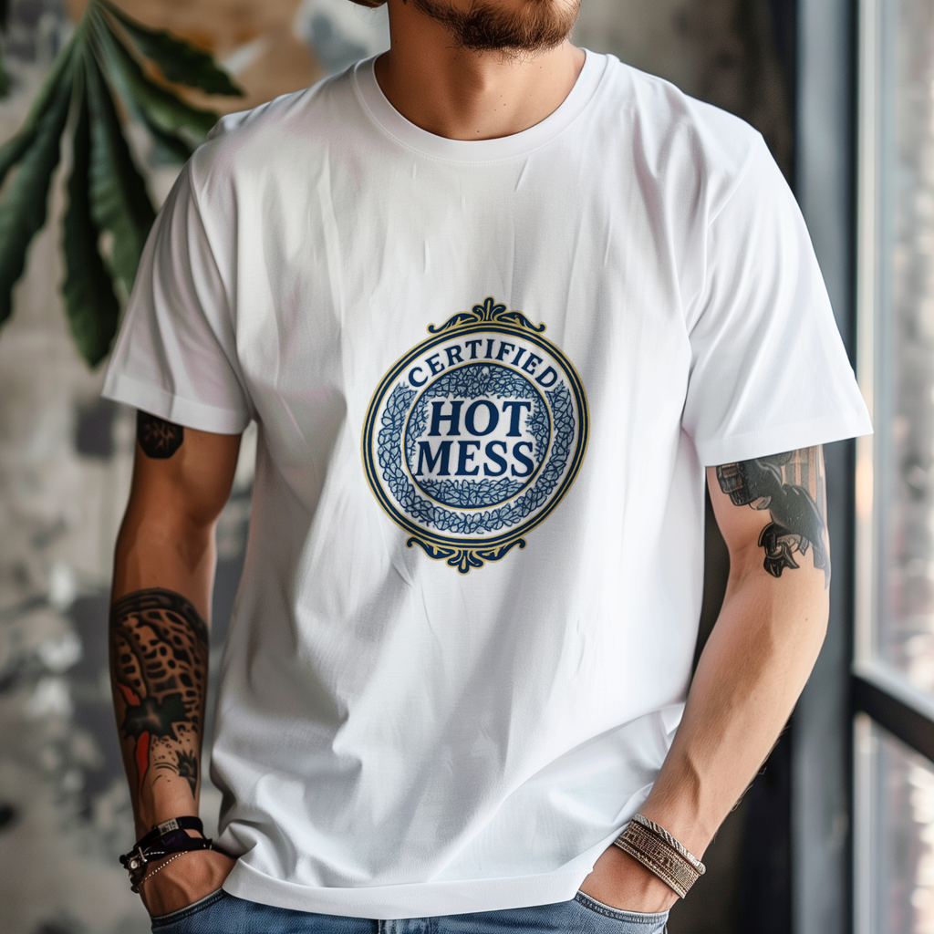 Certified Hot Mess T-Shirt | Unique Gift | Graphic Tee