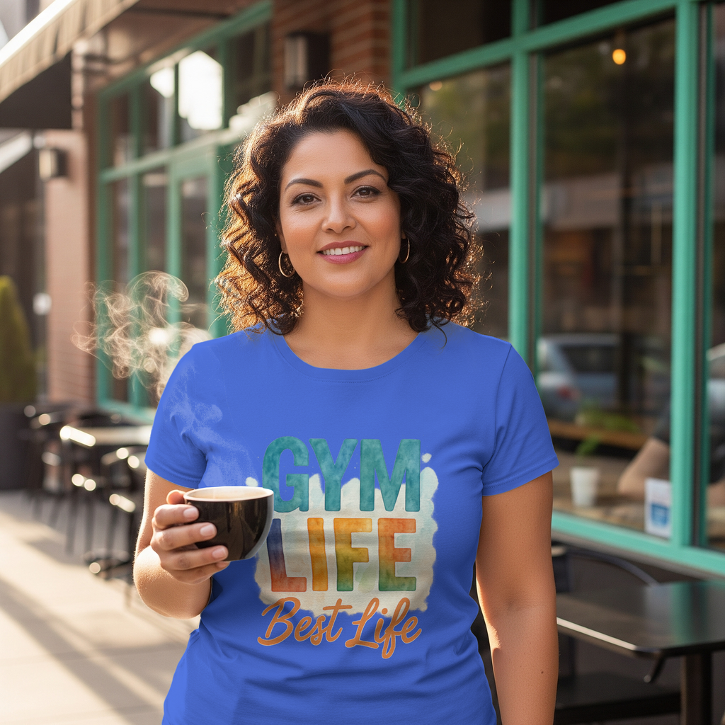 Living My Best Gym Life T-Shirt | Fitness Gift | Graphic Tee