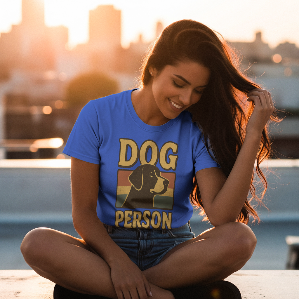 Dog Person Not A Cat Person T-Shirt | Funny Dog Lover Humor | Graphic Tee