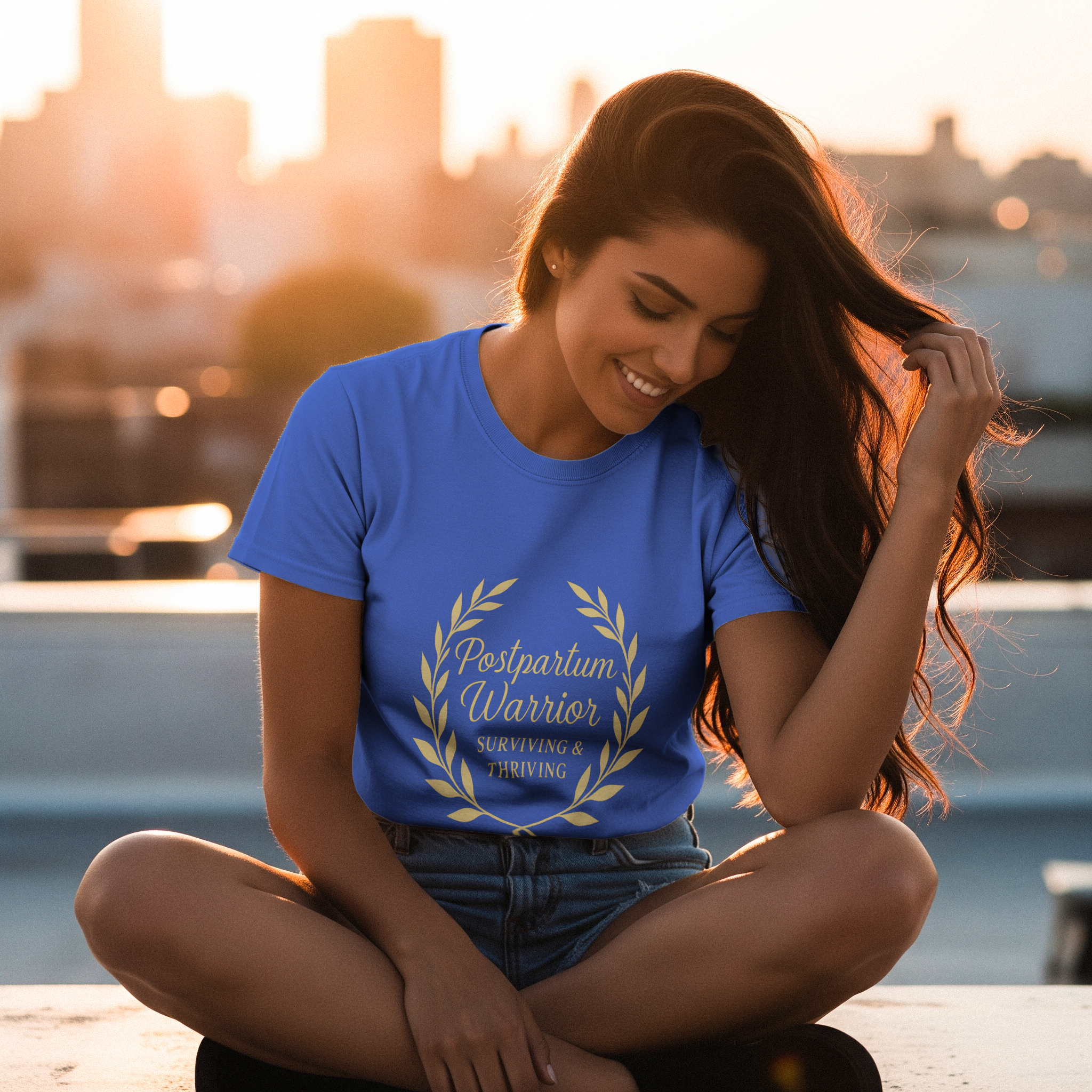 Postpartum Warrior Surviving And Thriving T-Shirt | Unique Gift | Graphic Tee