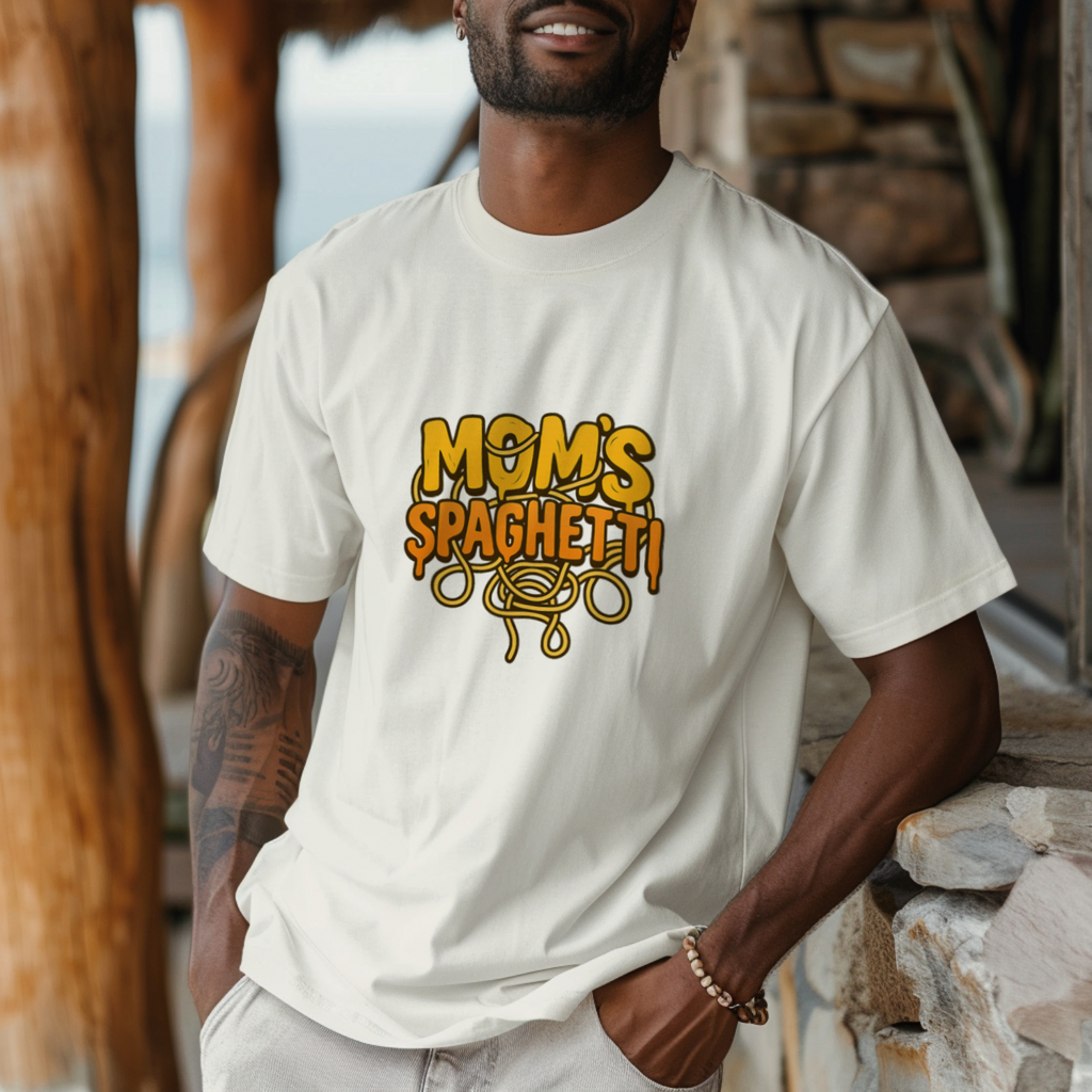 Moms Spaghetti Nervous Funny T-Shirt | Gift for Mom | Graphic Tee