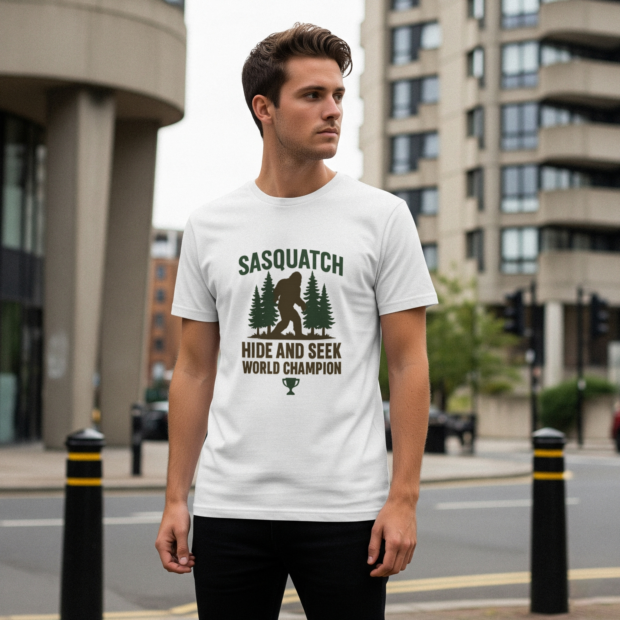 Sasquatch Hide And Seek World Champion T-Shirt | Unique Gift | Graphic Tee