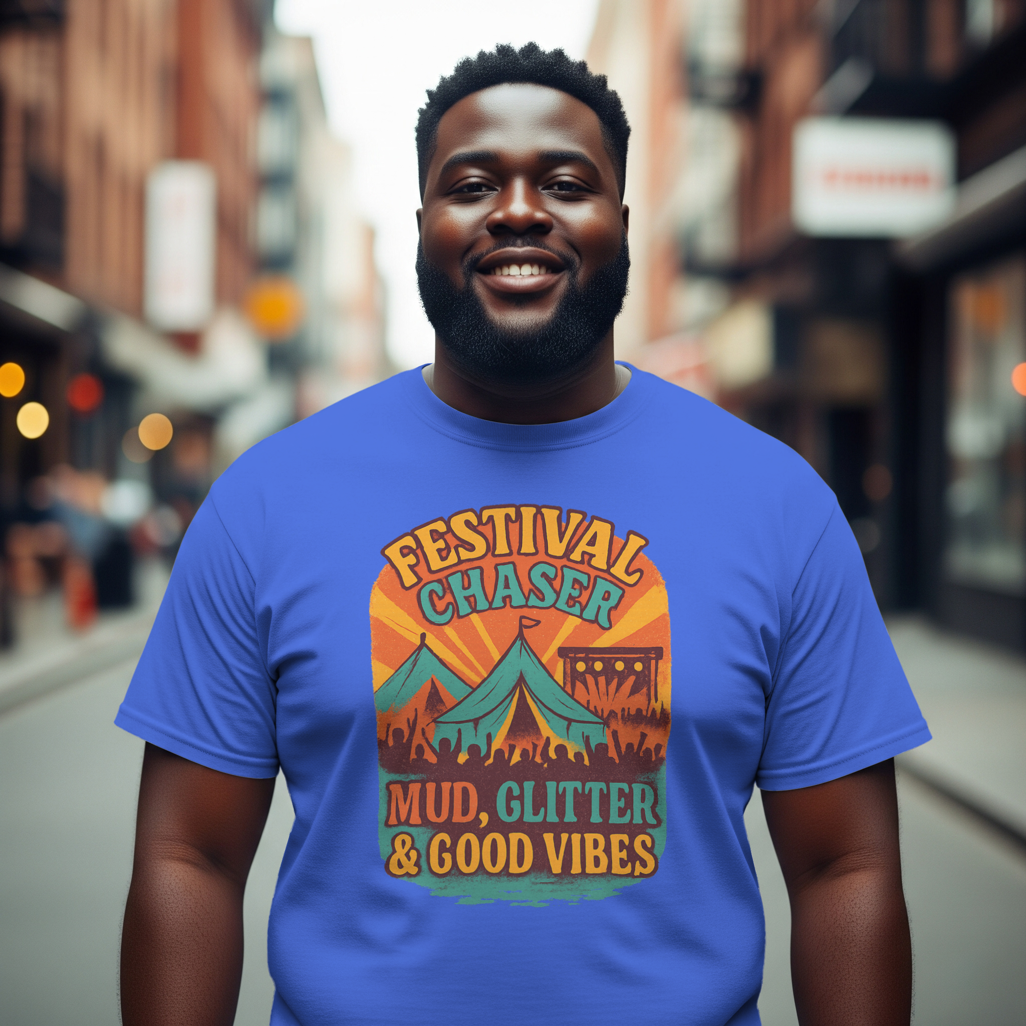 Festival Chaser Mud Glitter And Good Vibes T-Shirt | Unique Gift | Graphic Tee