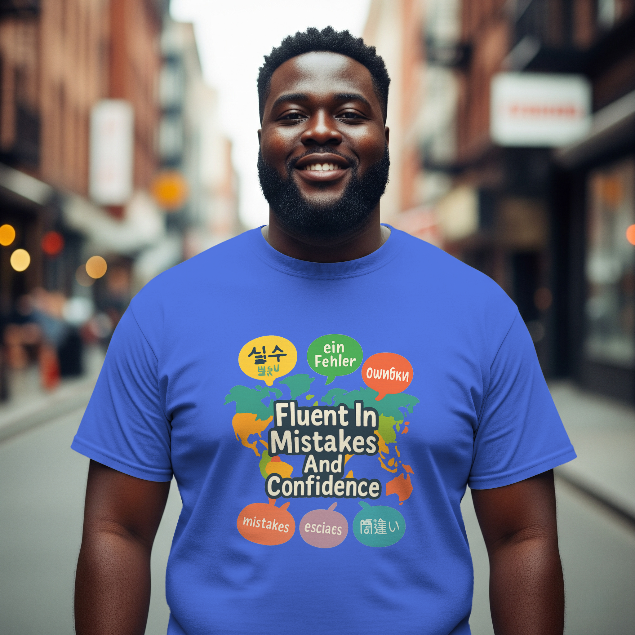 Language Learner Fluent In Mistakes And Confidence T-Shirt