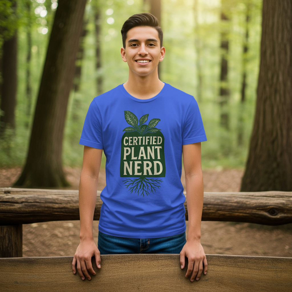 Certified Plant Nerd T-Shirt | Unique Gift | Graphic Tee
