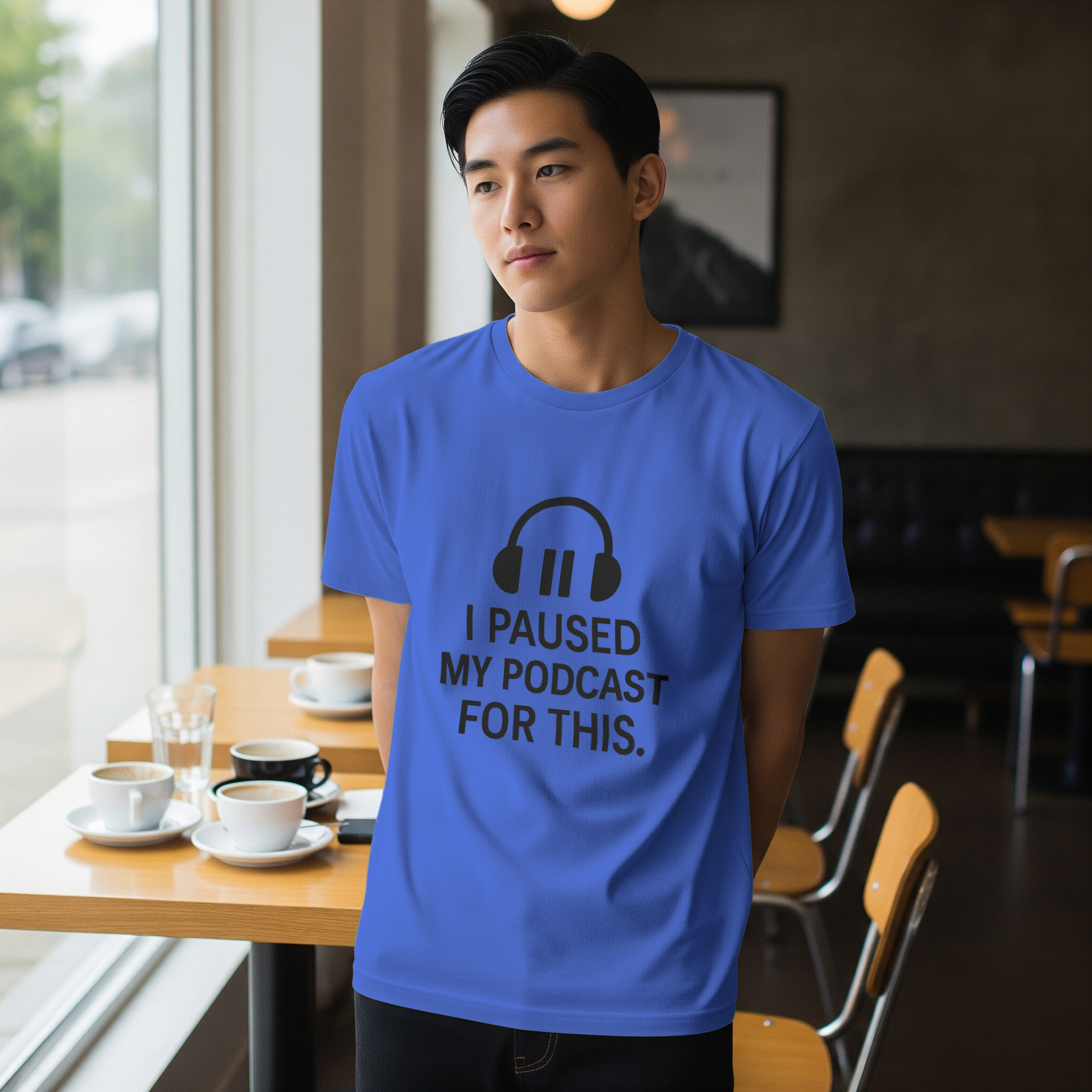 I Paused My Podcast For This Funny T-Shirt | Funny Gift | Graphic Tee