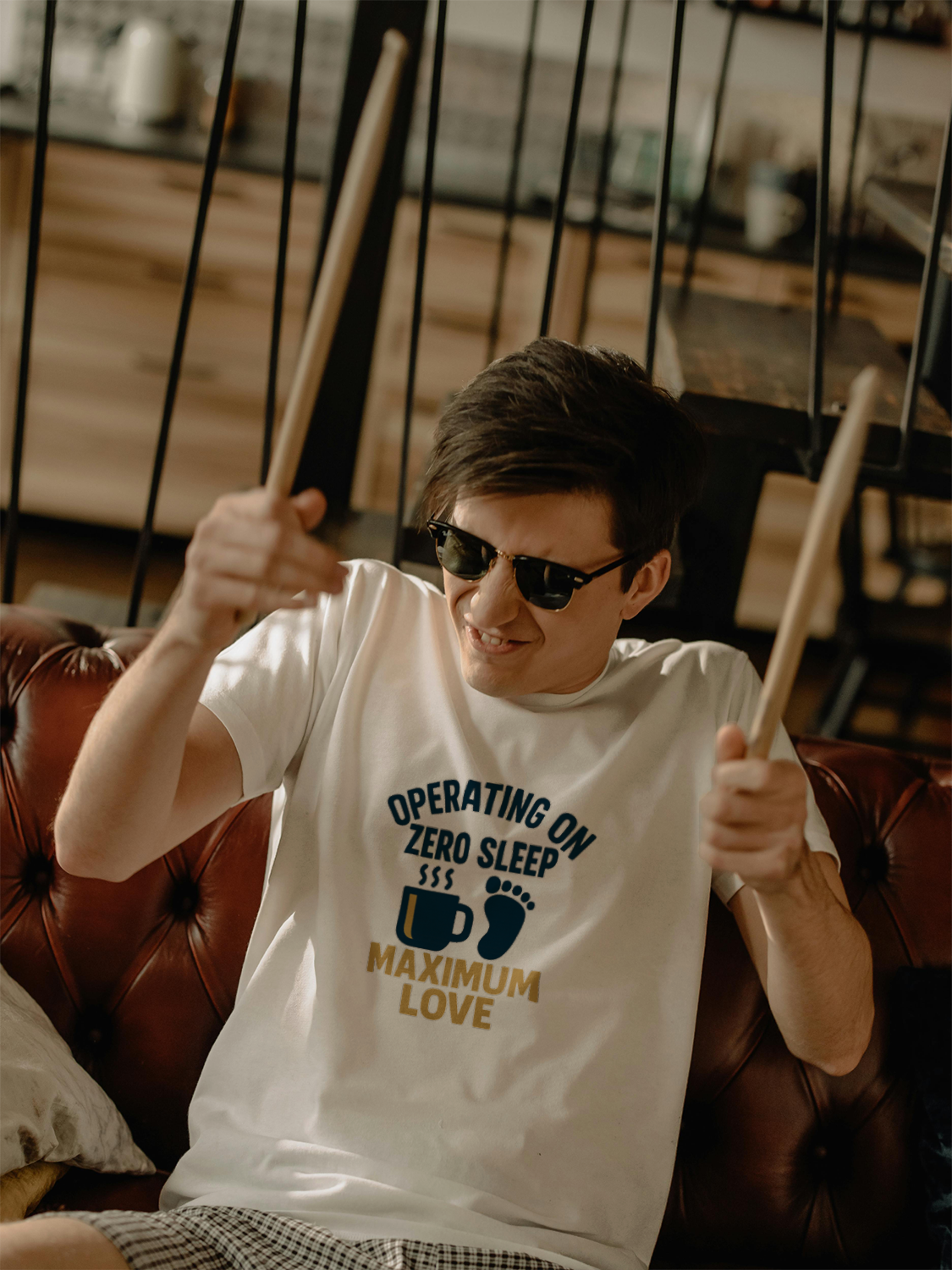 New Dad Operating On Zero Sleep Maximum Love T-Shirt