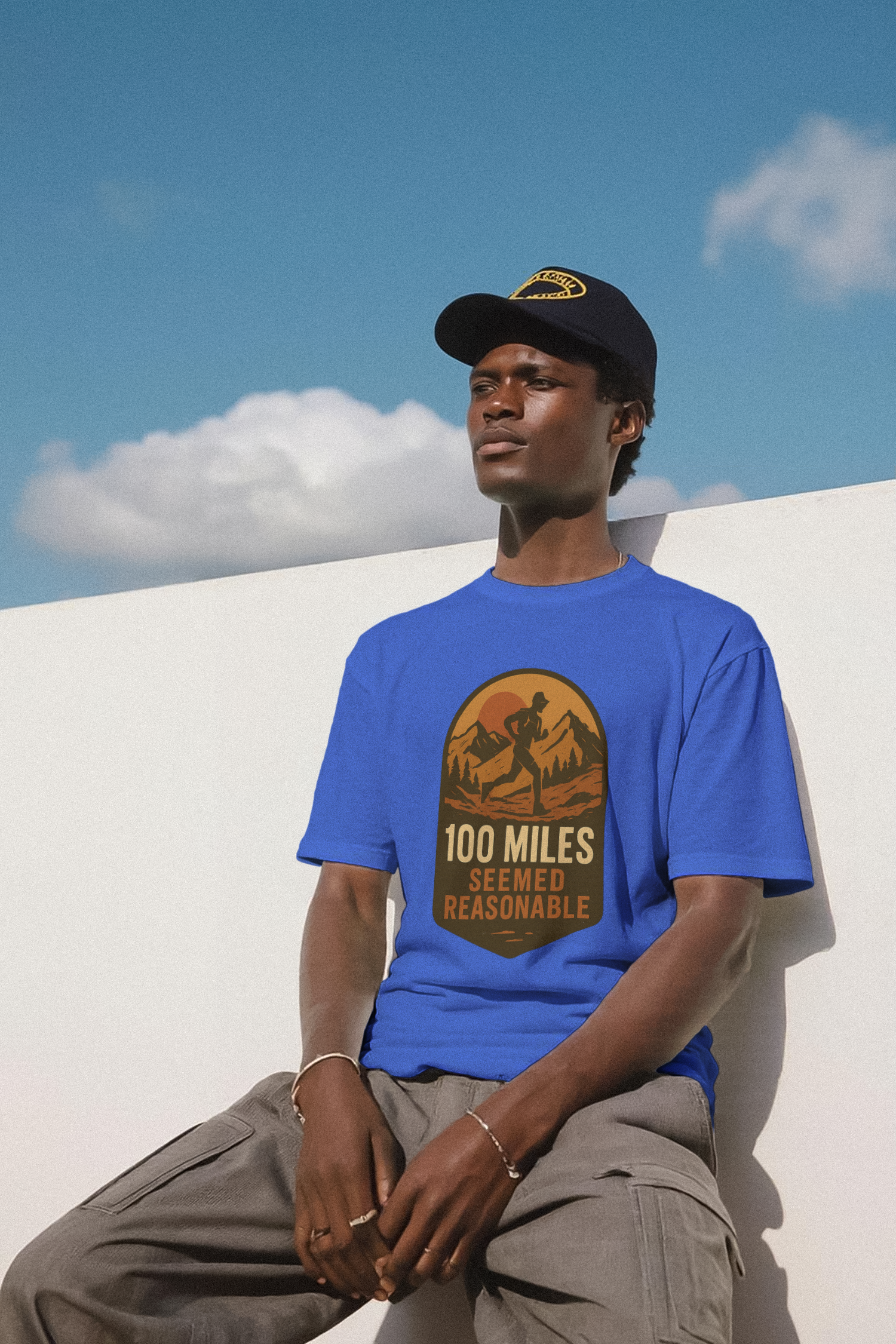 Ultramarathon Runner 100 Miles Seemed Reasonable T-Shirt