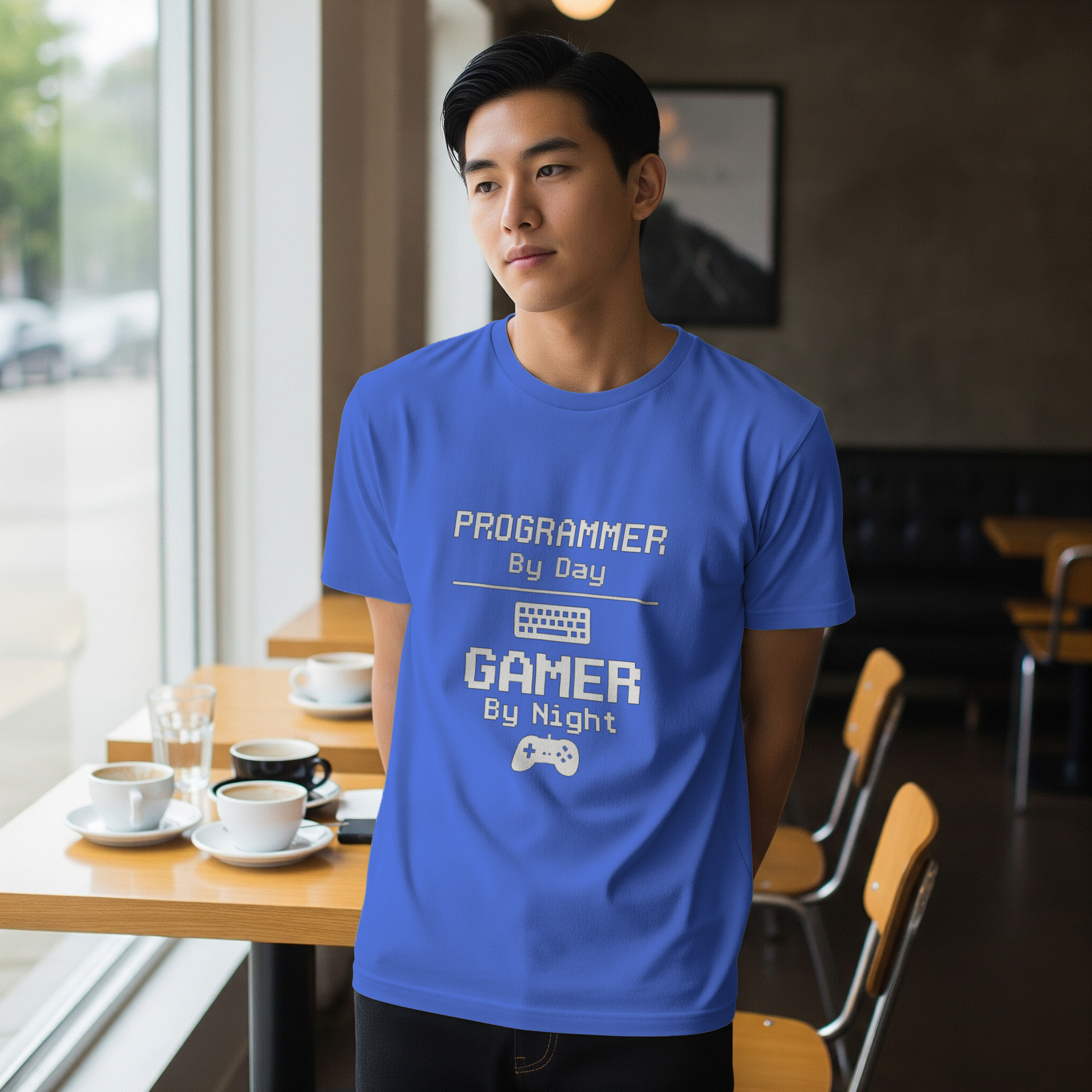 Programmer By Day Gamer By Night T-Shirt | Programmer Gift | Graphic Tee