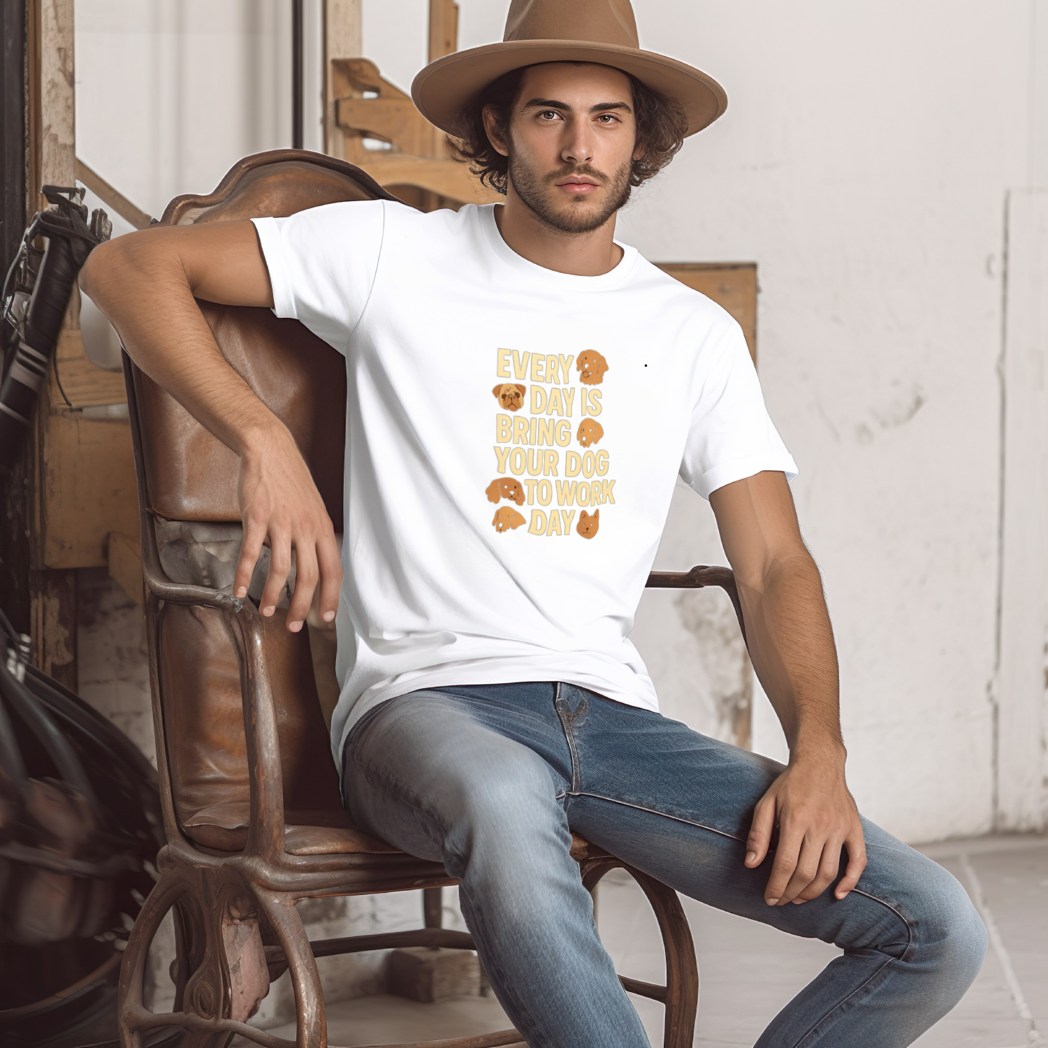 Dog Mom Every Day Is Bring Your Dog To Work Day T-Shirt | Dog Lover Gift | Graphic Tee