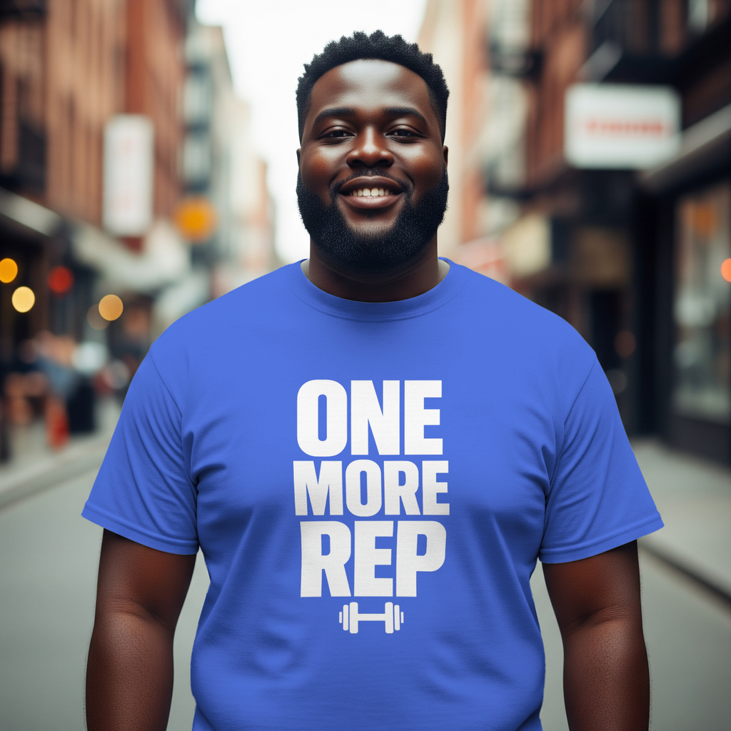 One More Rep Gym Motivation T-Shirt | Unique Gift | Graphic Tee