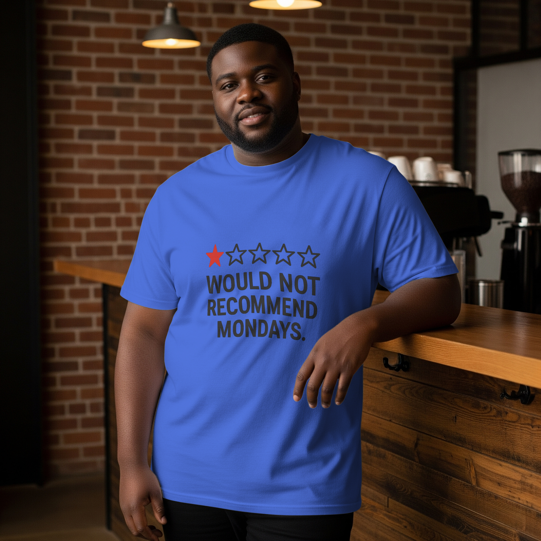 Zero Stars Would Not Recommend Mondays T-Shirt | Unique Gift | Graphic Tee