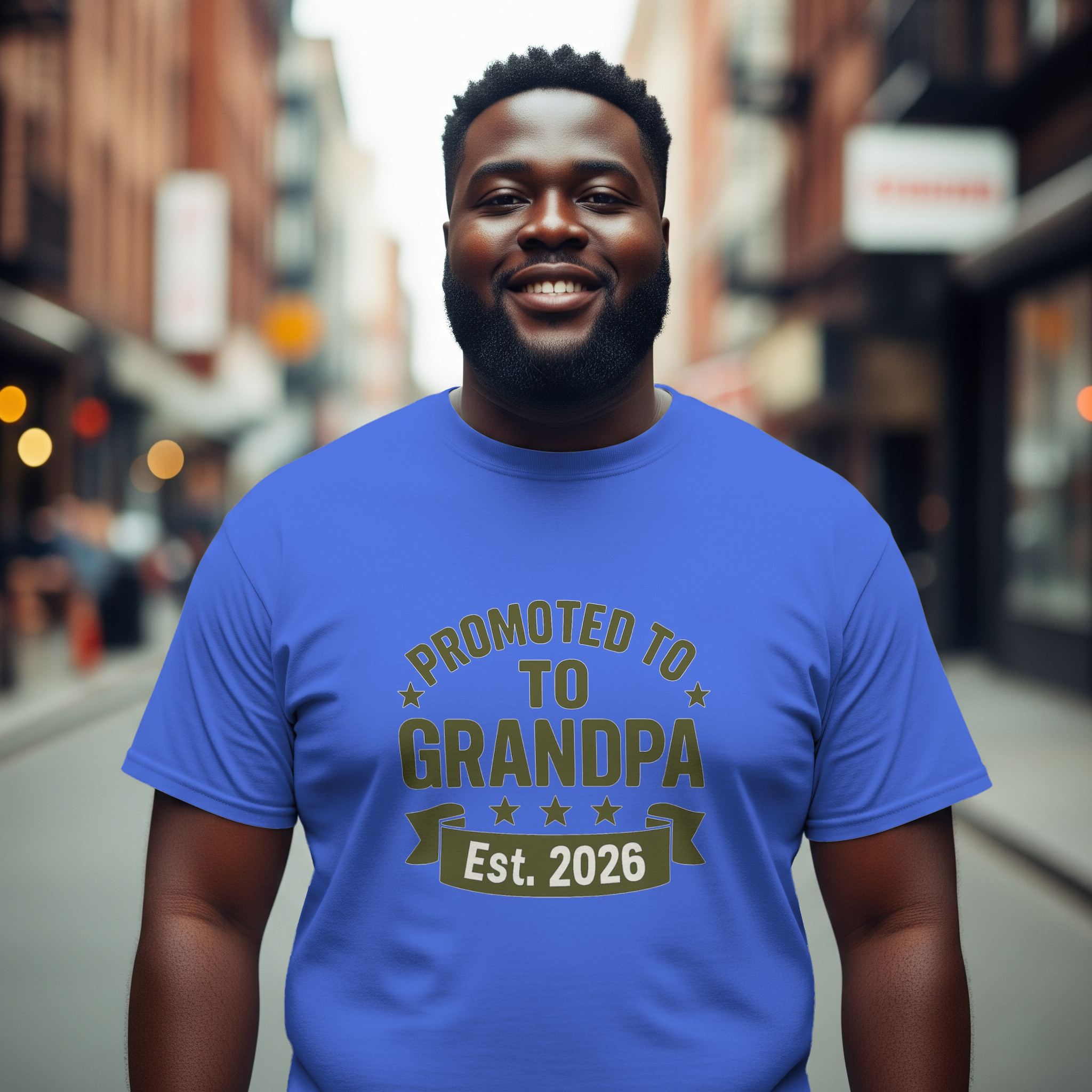 Promoted To Grandpa Est 2026 T-Shirt | Gift for Grandpa | Graphic Tee