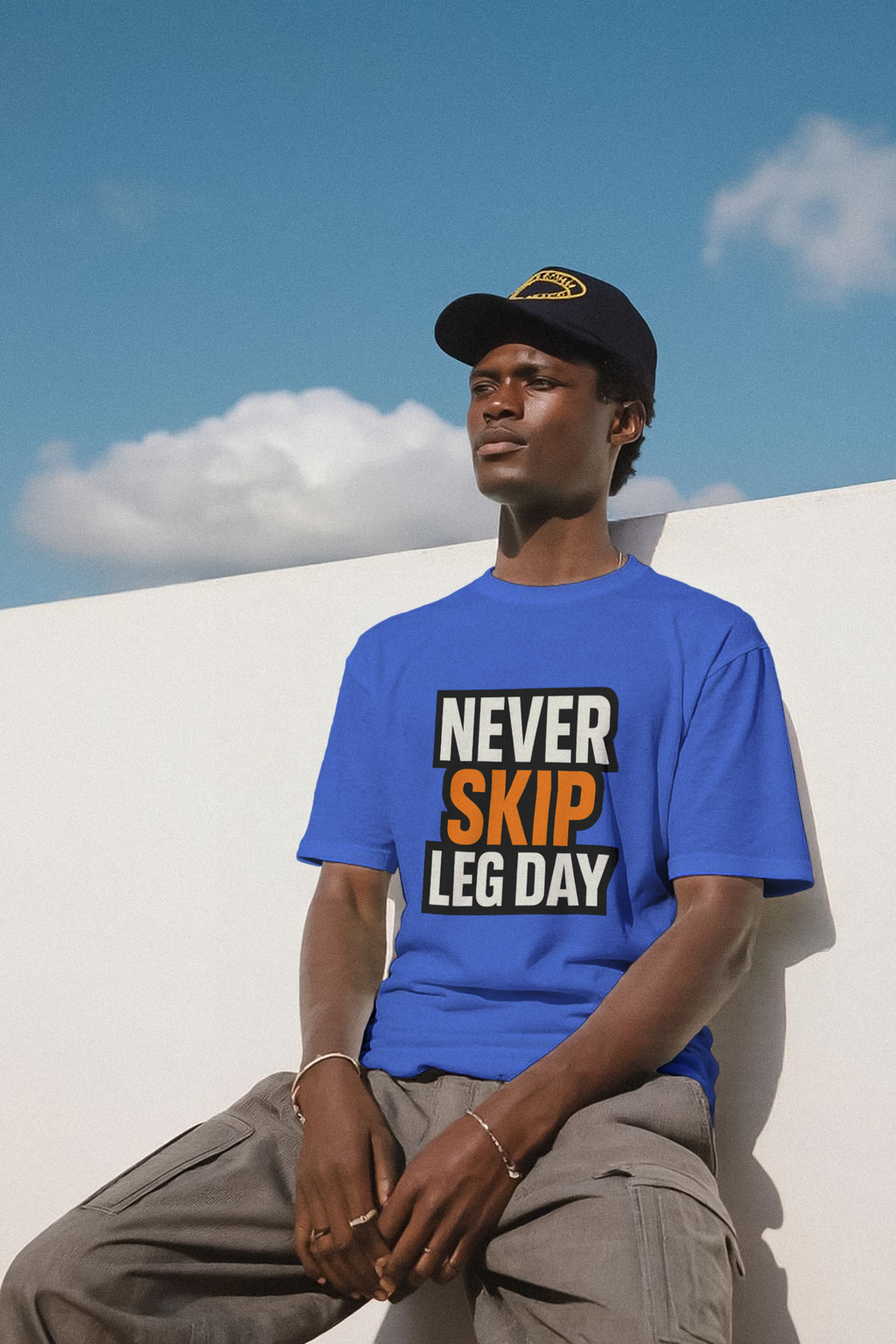 Leg Day No Excuses T-Shirt | Gym Motivation Gift | Graphic Tee
