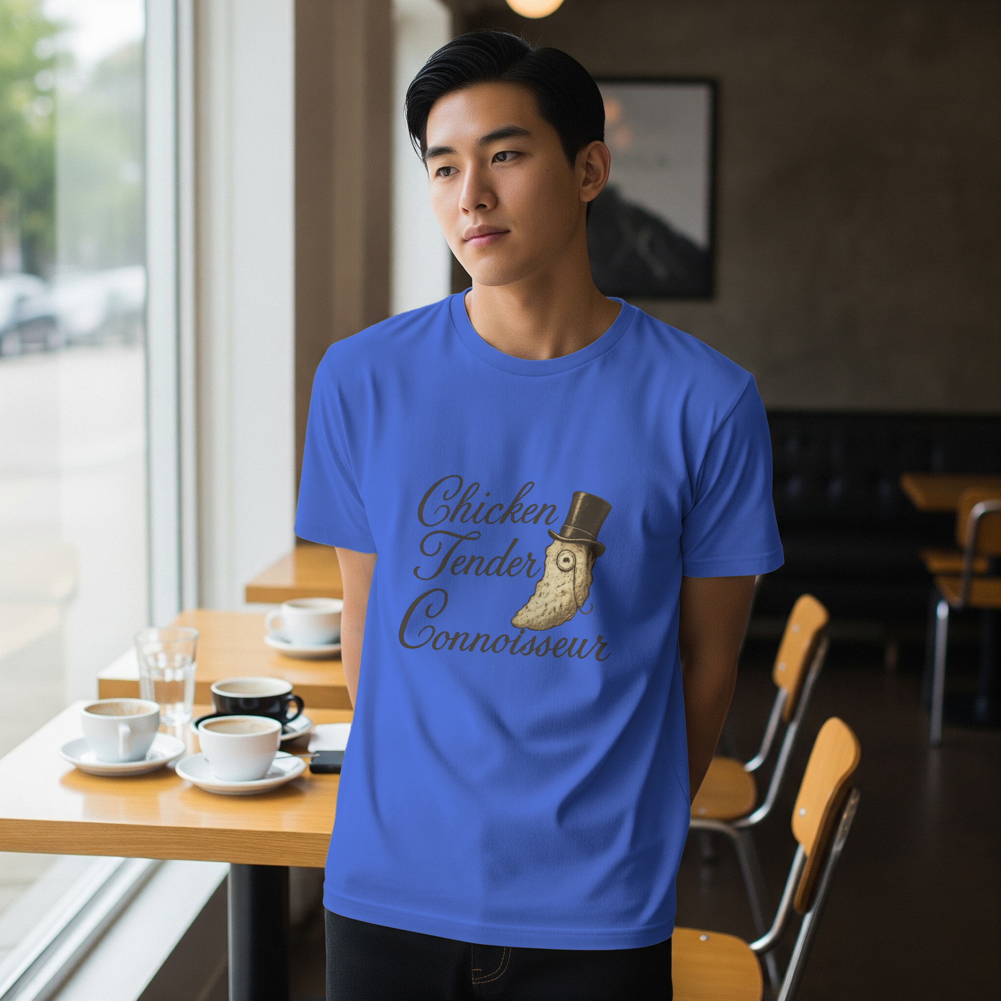 Chicken Tender Connoisseur Foodie T-Shirt | Unique Gift | Graphic Tee