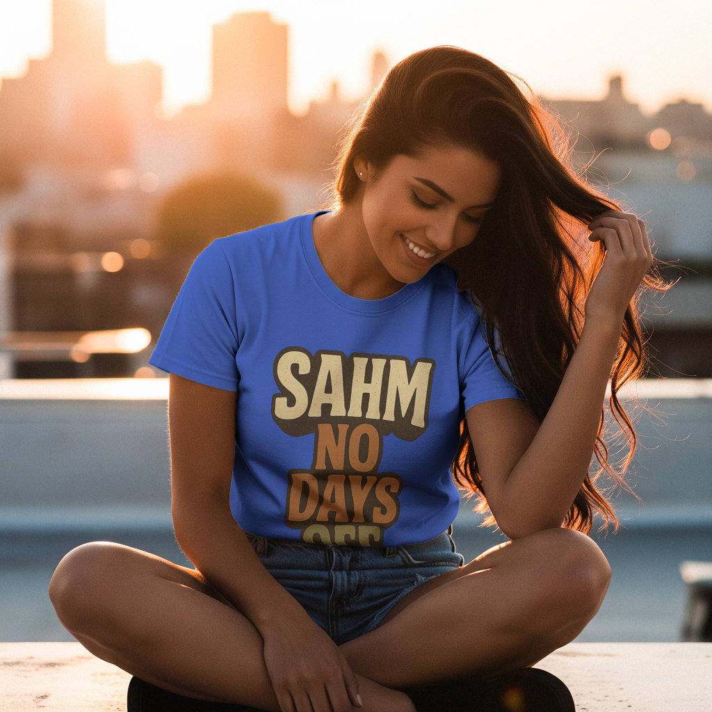 SAHM Running This Whole Show T-Shirt | Funny Stay At Home Mom Gift | Graphic Tee