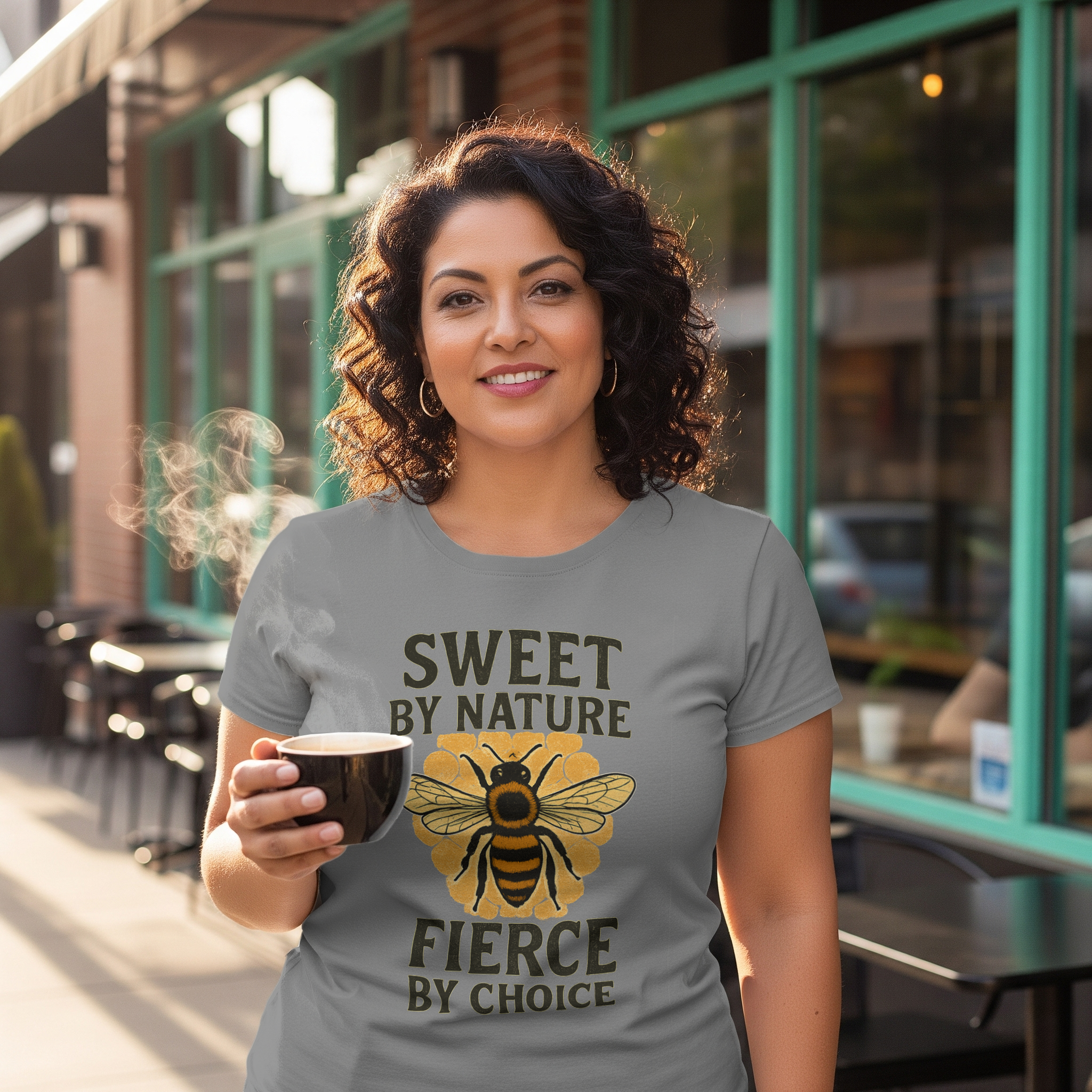 Beekeeper Sweet By Nature Fierce By Choice T-Shirt | Unique Gift | Graphic Tee