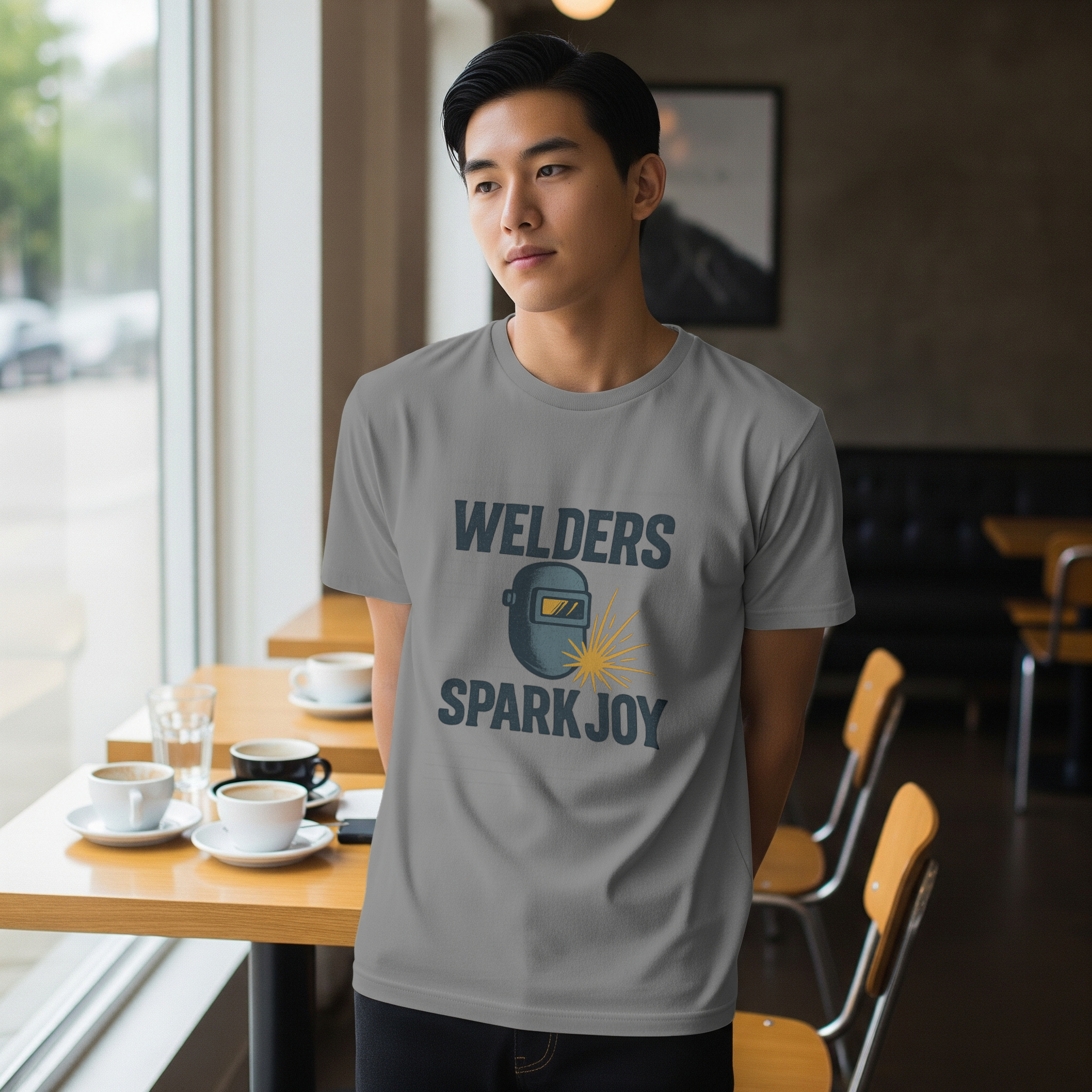 Welders Spark Joy Profession T-Shirt | Unique Gift | Graphic Tee