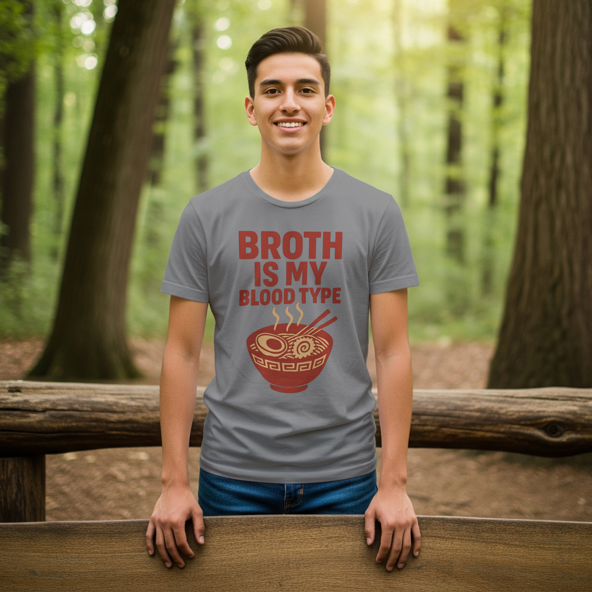 Ramen Obsessed Broth Is My Blood Type T-Shirt | Unique Gift | Graphic Tee