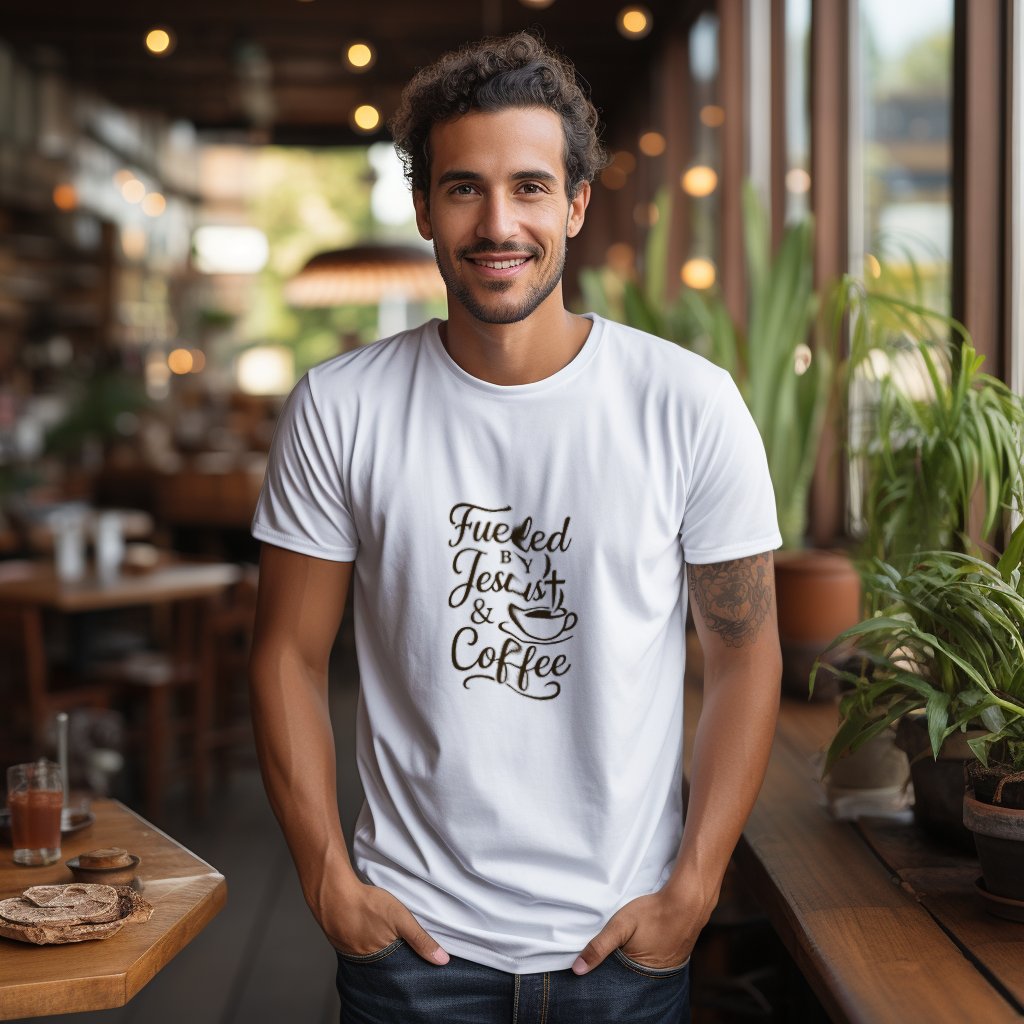 Fueled by Coffee Tiny Humans Teacher T-Shirt | Teacher Gift | Graphic Tee