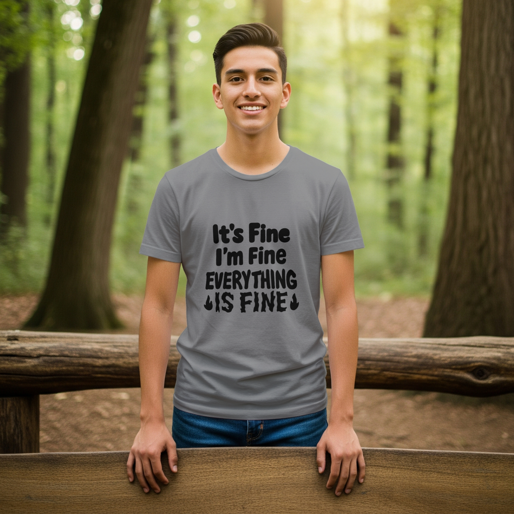 It's Fine I'm Fine Everything Is Fine T-Shirt | Unique Gift | Graphic Tee