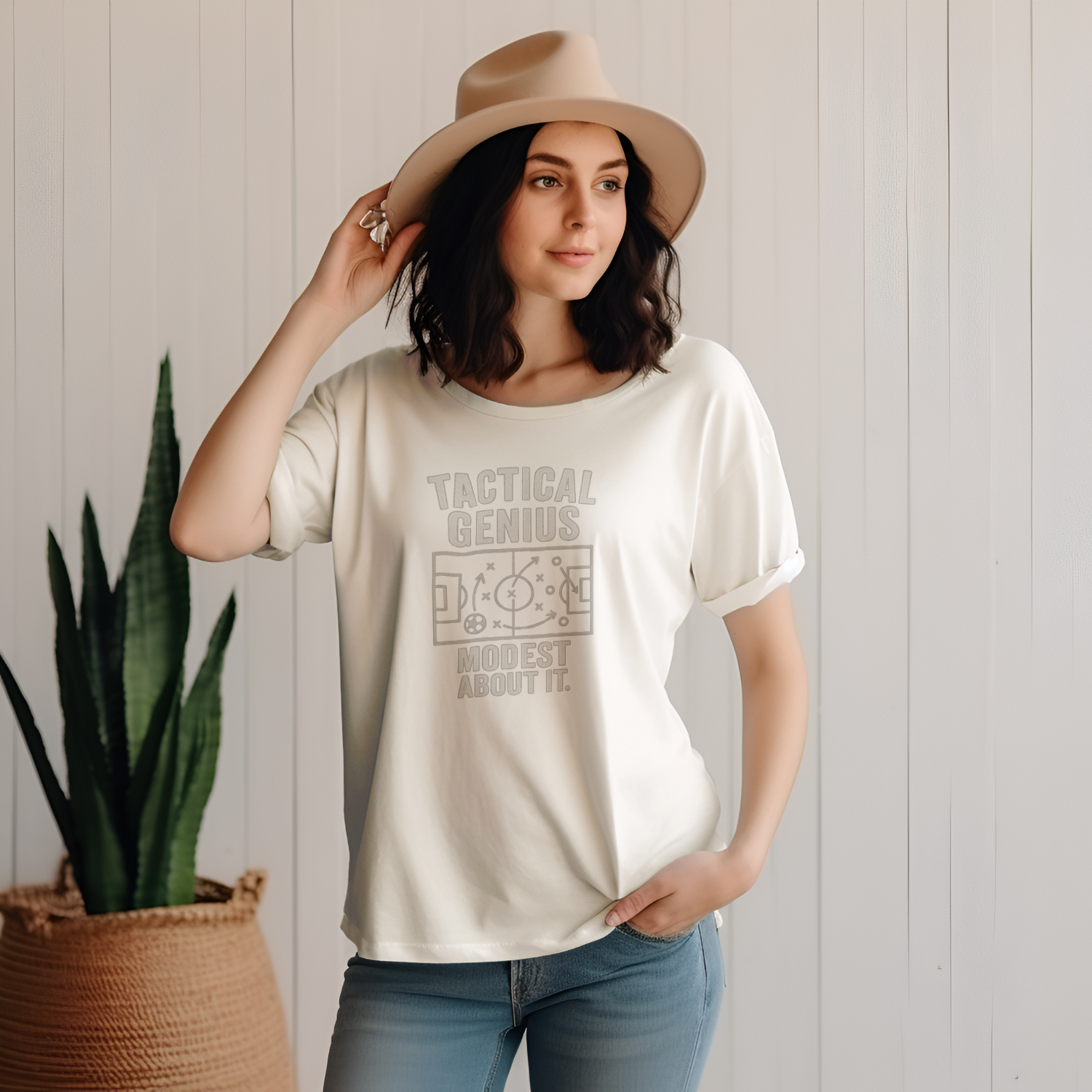 Soccer Coach Tactical Genius Modest About It T-Shirt | Unique Gift | Graphic Tee