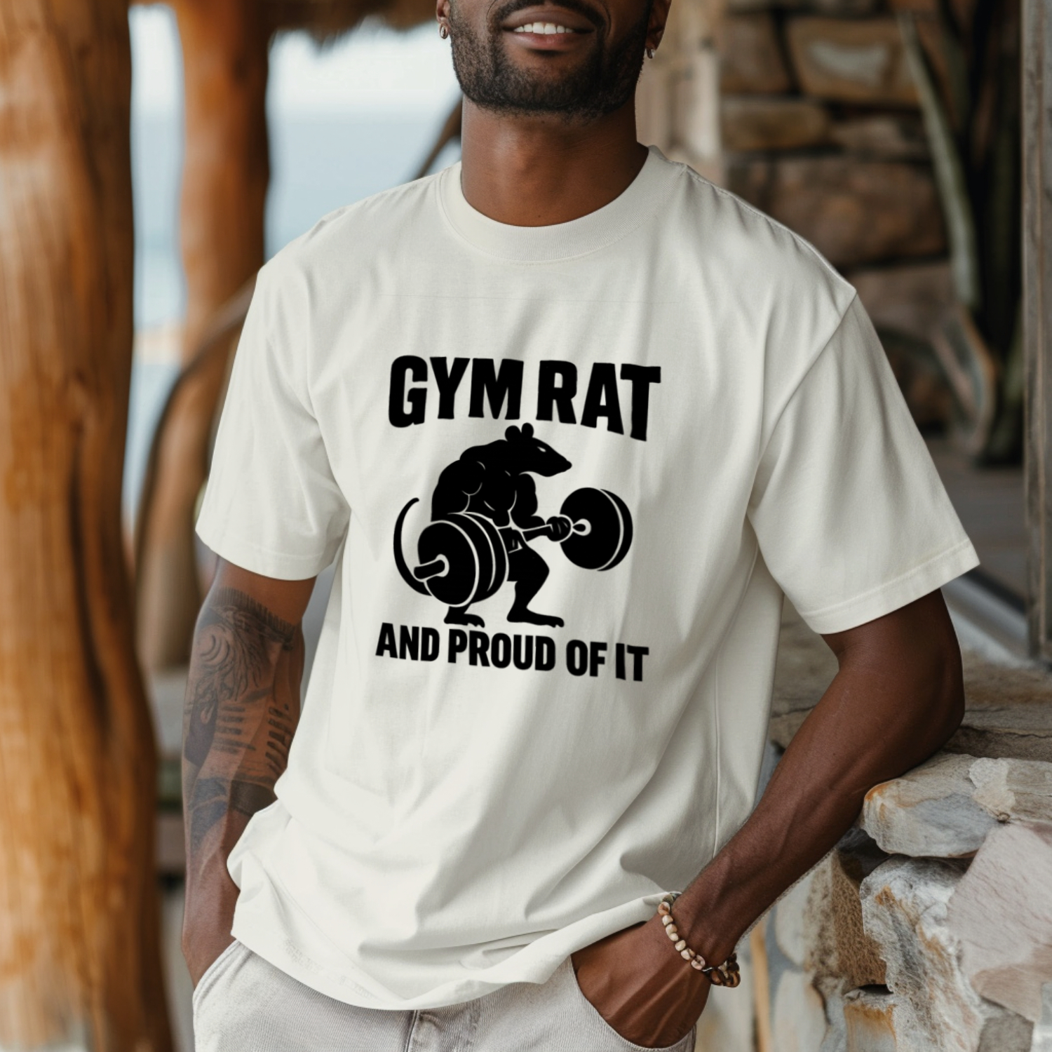 Gym Rat And Proud Of It Fitness T-Shirt | Unique Gift | Graphic Tee