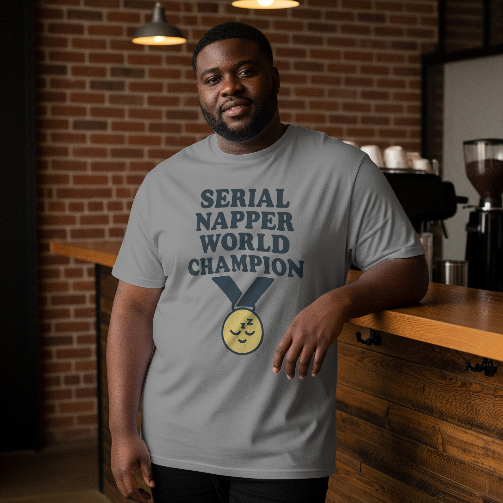 Serial Napper World Champion T-Shirt | Unique Gift | Graphic Tee
