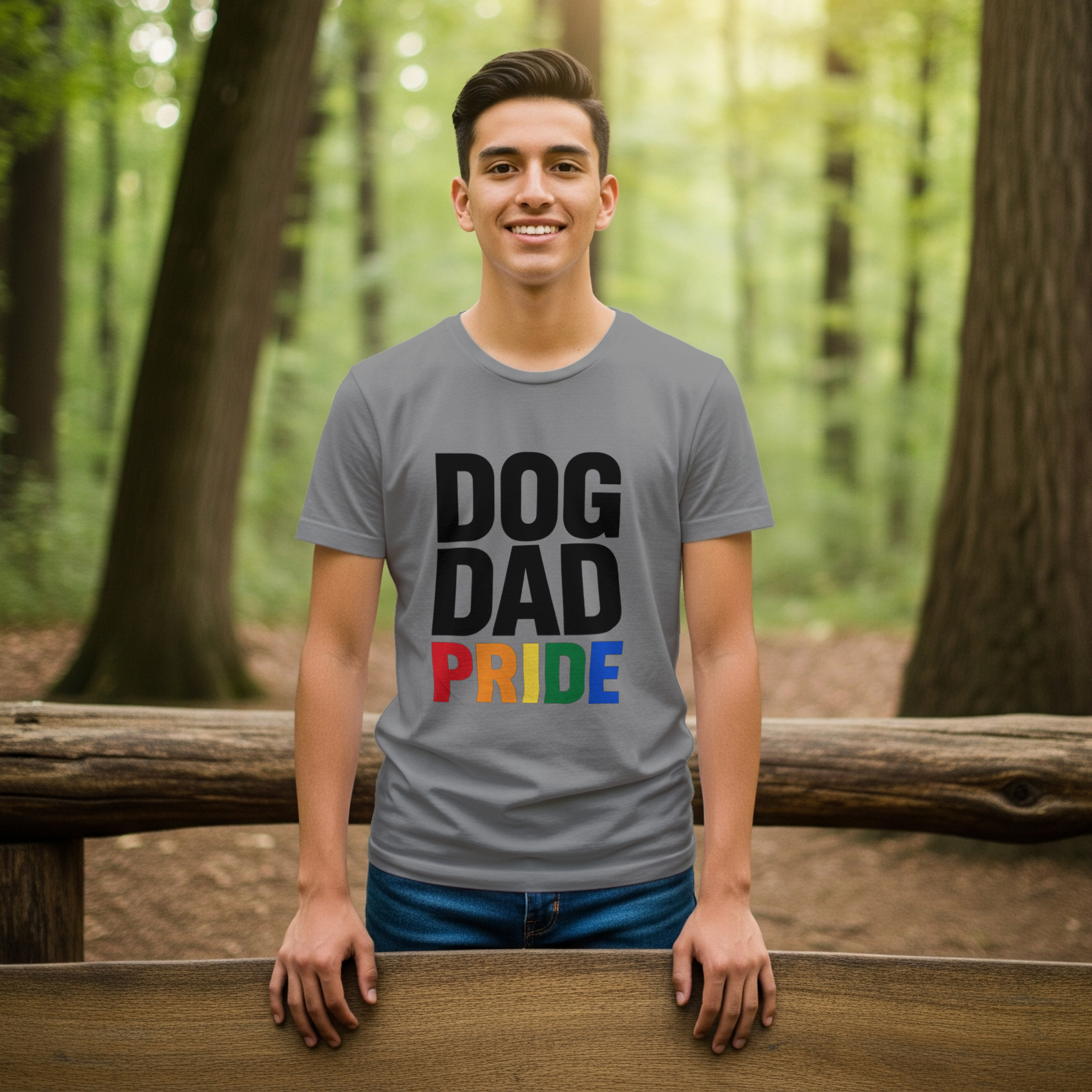 Real Men Love Dogs T-Shirt | Dog Dad Gift | Graphic Tee
