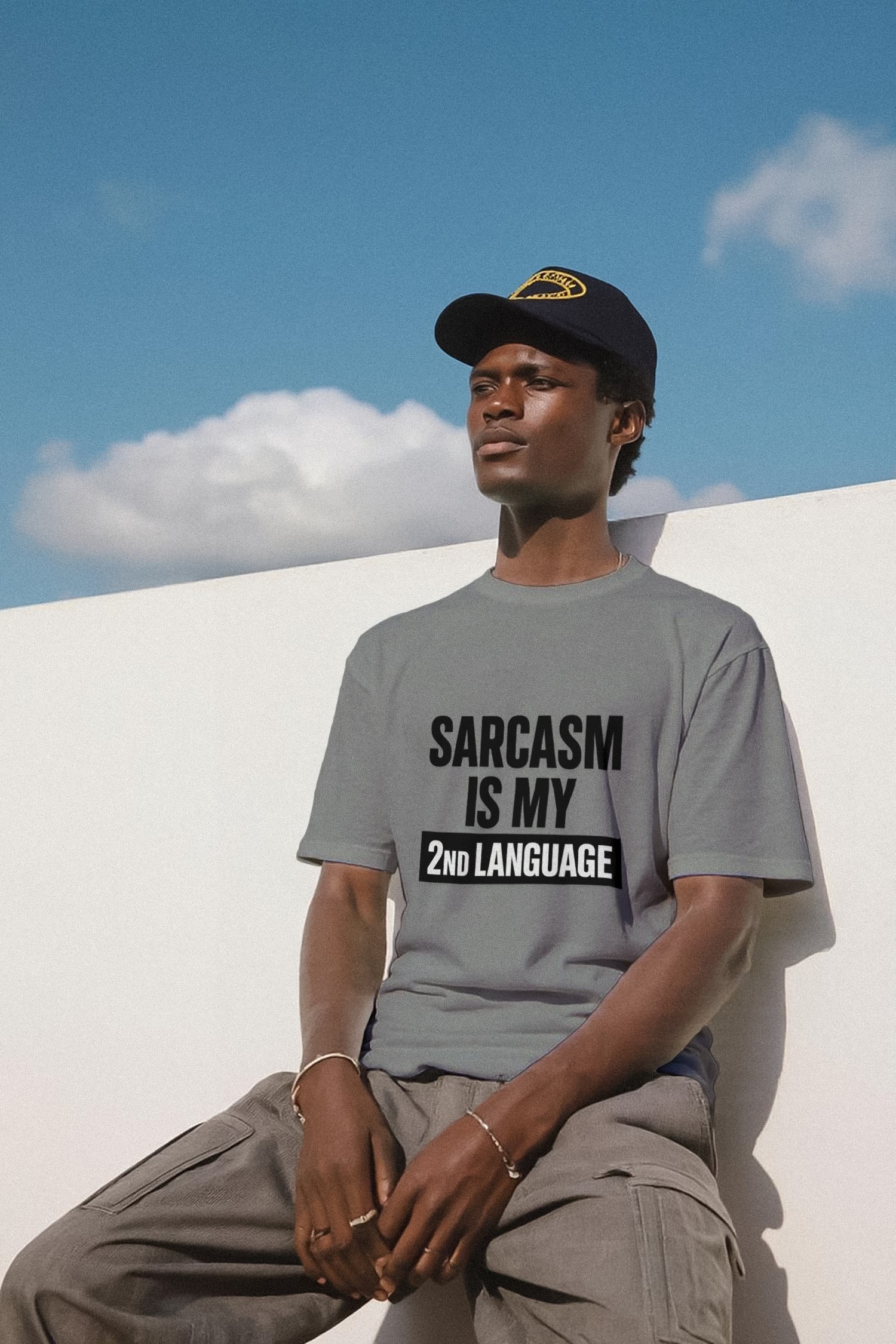 Sarcasm Is My Second Language T-Shirt | Funny Sarcastic Gift | Graphic Tee