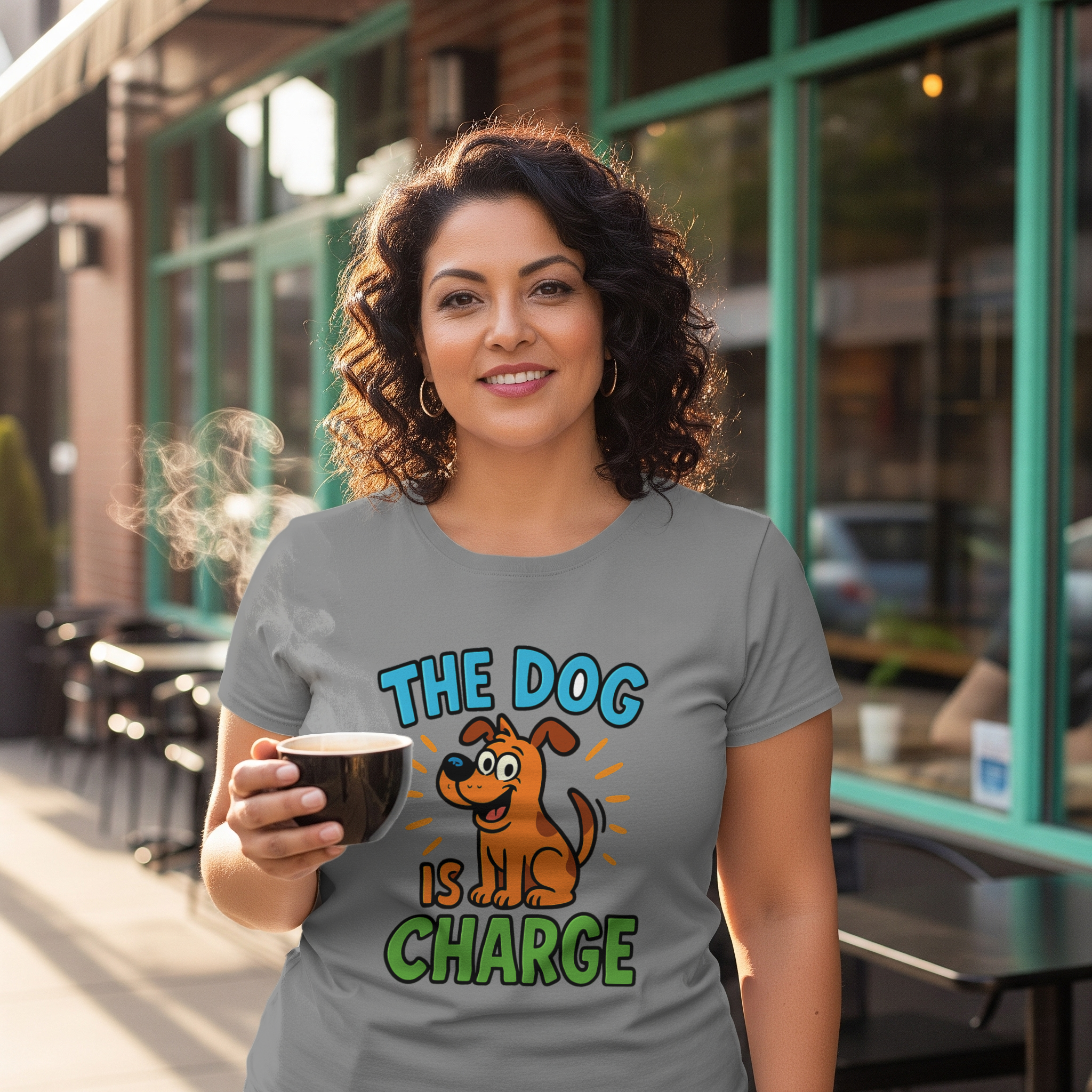Boss Is The Dog T-Shirt | Funny Pet Humor | Graphic Tee