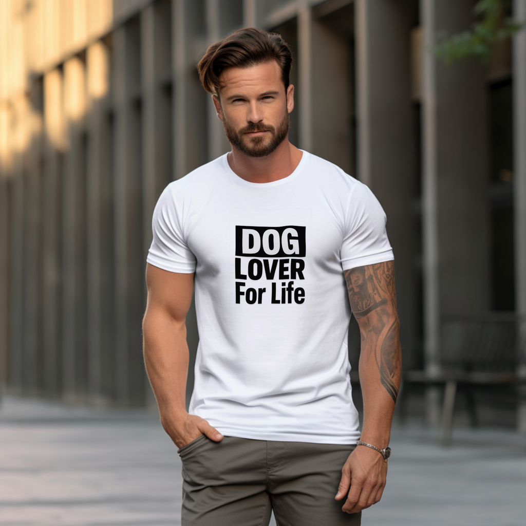 Dogs Are My Happy Place T-Shirt | Dog Lover Gift | Graphic Tee