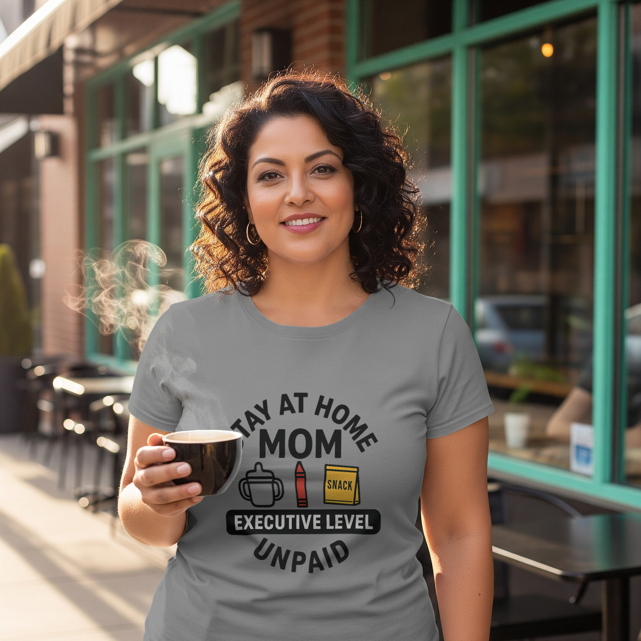 Stay At Home Mom Executive Level Unpaid T-Shirt | Gift for Mom | Graphic Tee