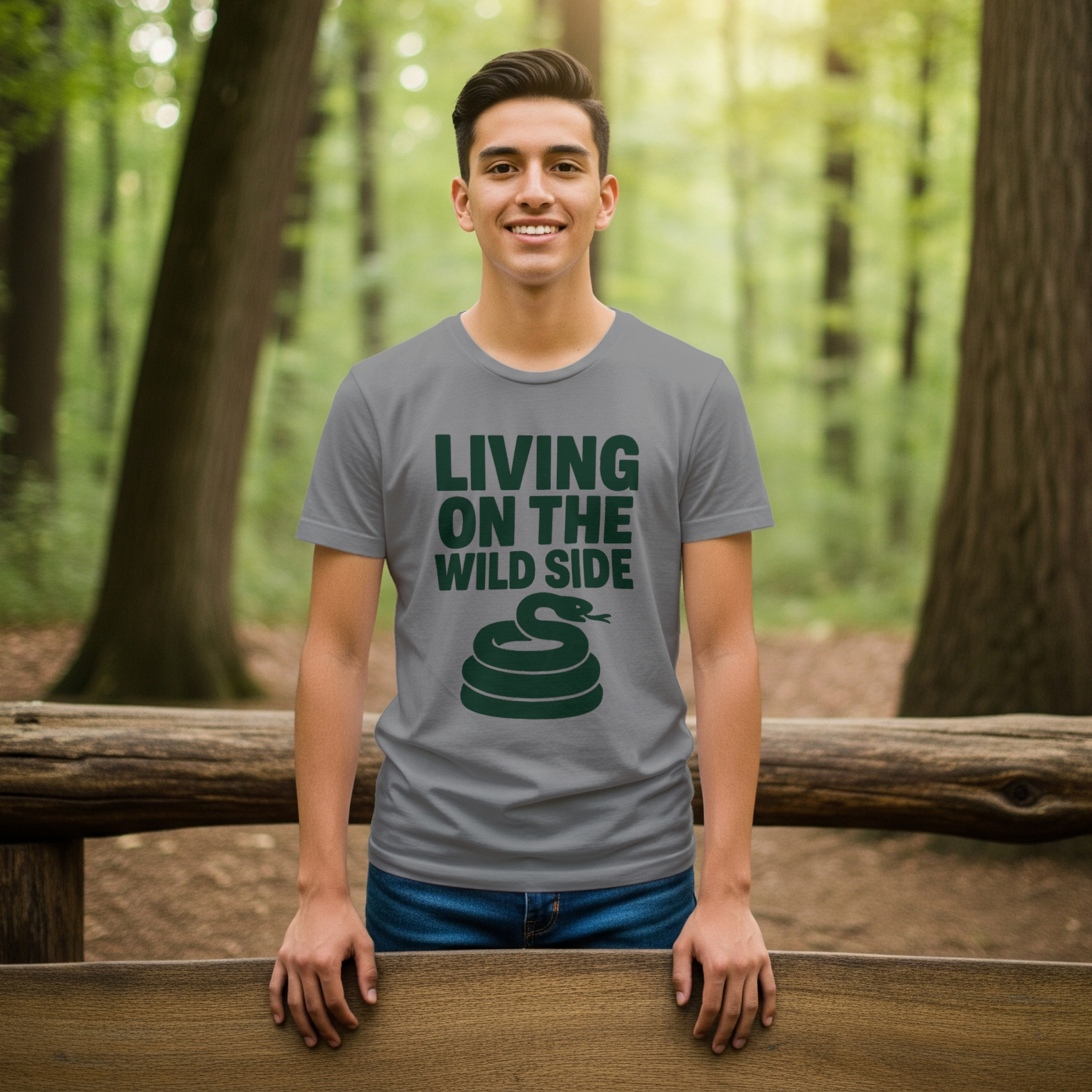 Snake Keeper Living On The Wild Side T-Shirt | Unique Gift | Graphic Tee