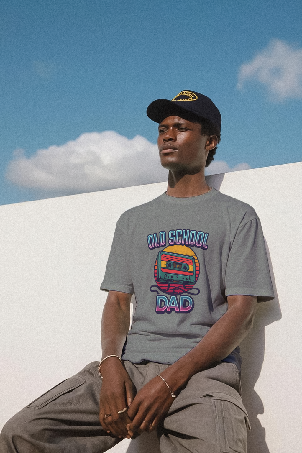 Old School Dad Cassette Tape Retro T-Shirt | Gift for Dad | Graphic Tee