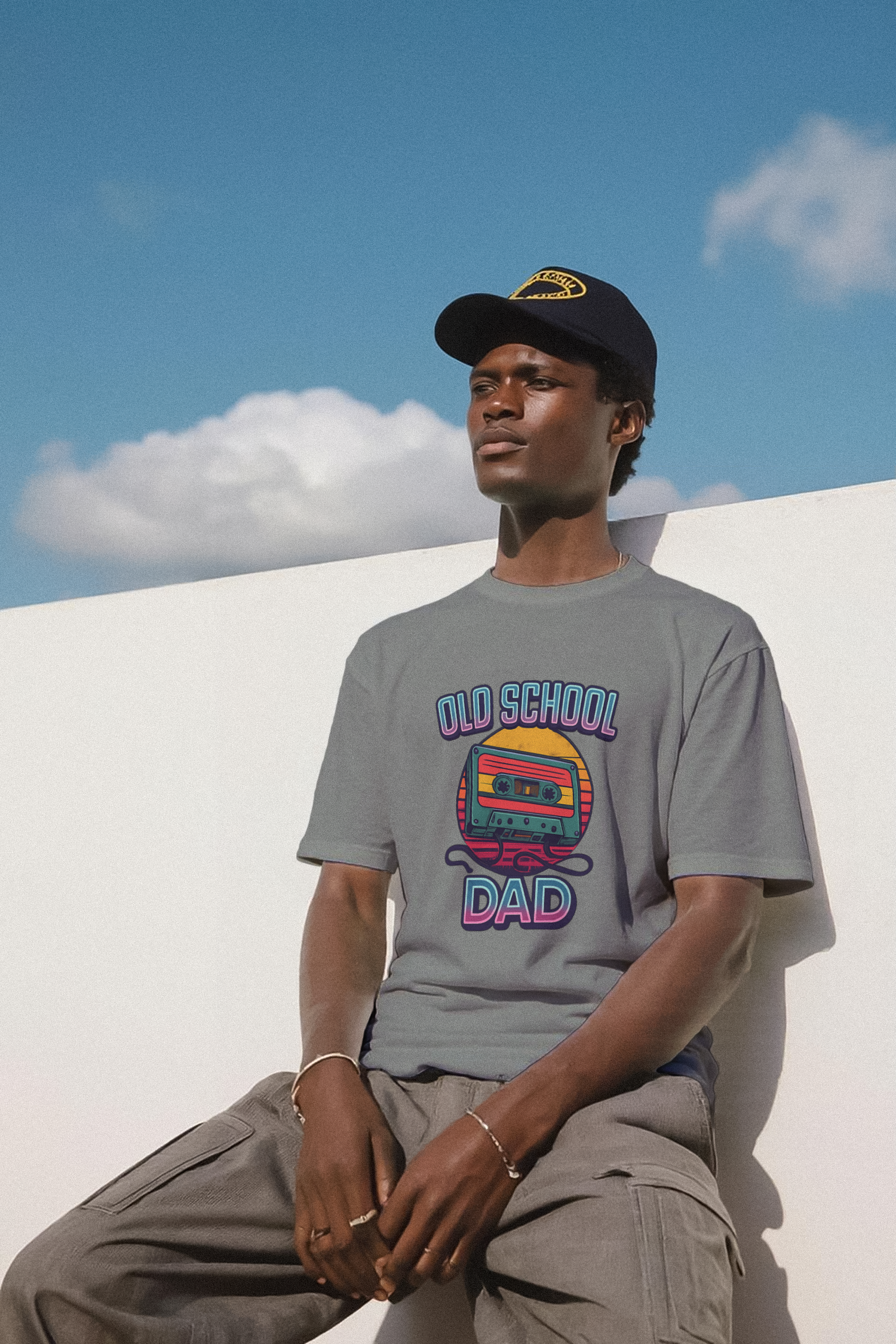 Old School Dad Cassette Tape Retro T-Shirt | Gift for Dad | Graphic Tee