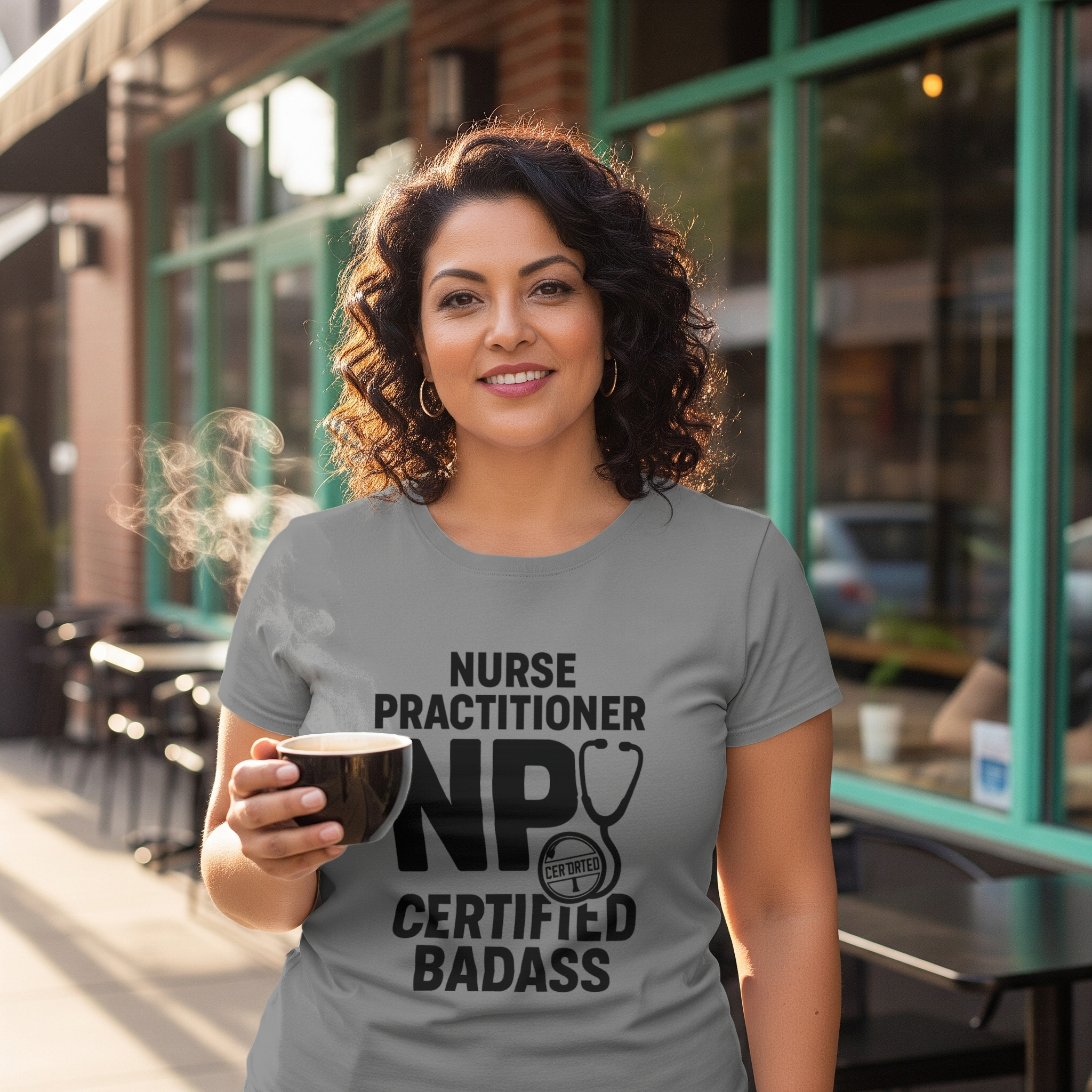 Nurse Practitioner NP Certified Badass T-Shirt | Nurse Gift | Graphic Tee