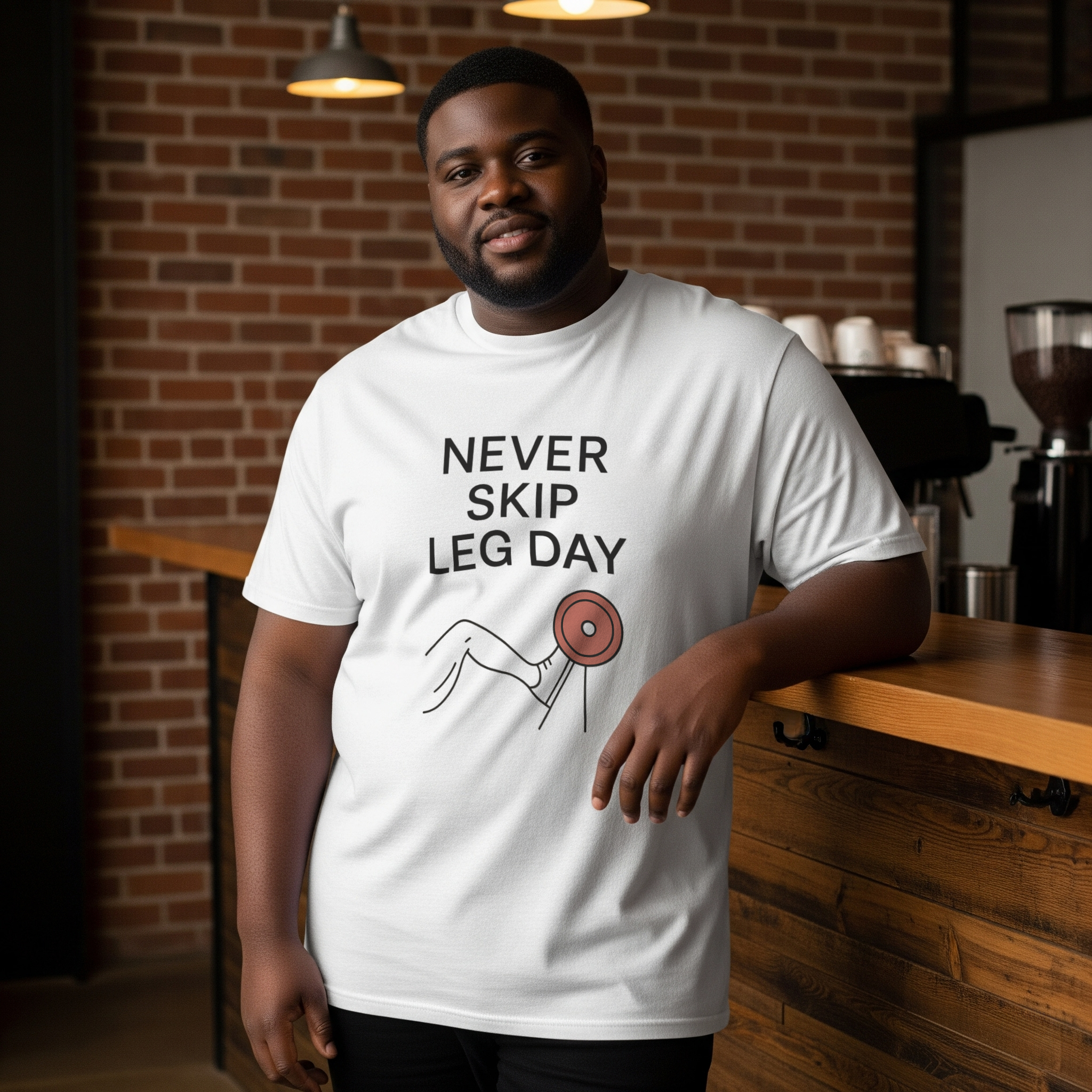 Every Day Is Leg Day T-Shirt | Funny Gym Gift | Graphic Tee