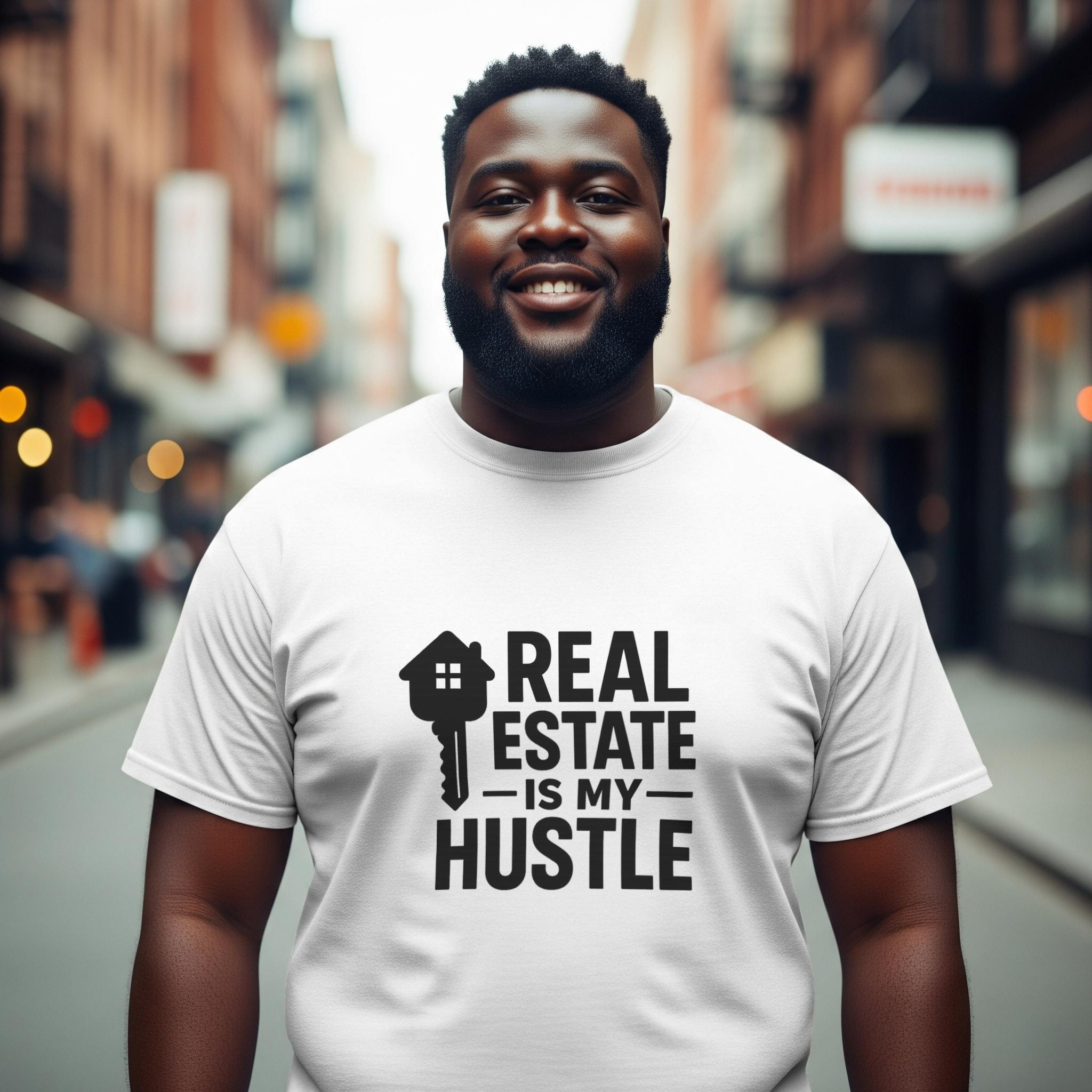 Real Estate Is My Hustle Agent T-Shirt | Unique Gift | Graphic Tee