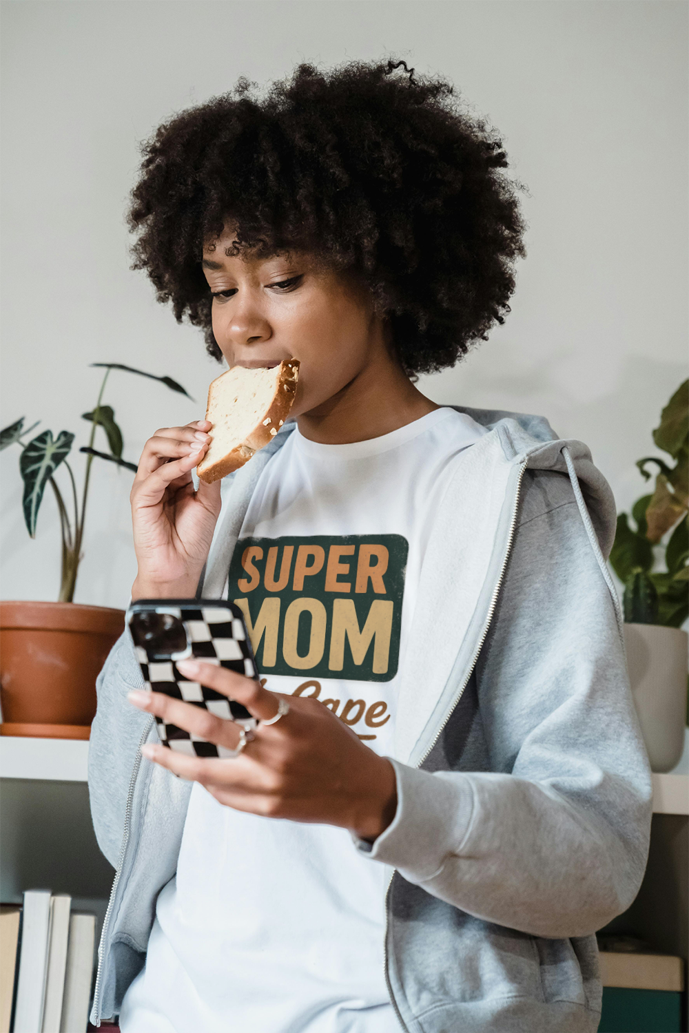 Warning Supermom In Action T-Shirt | Funny Mom Gift | Graphic Tee