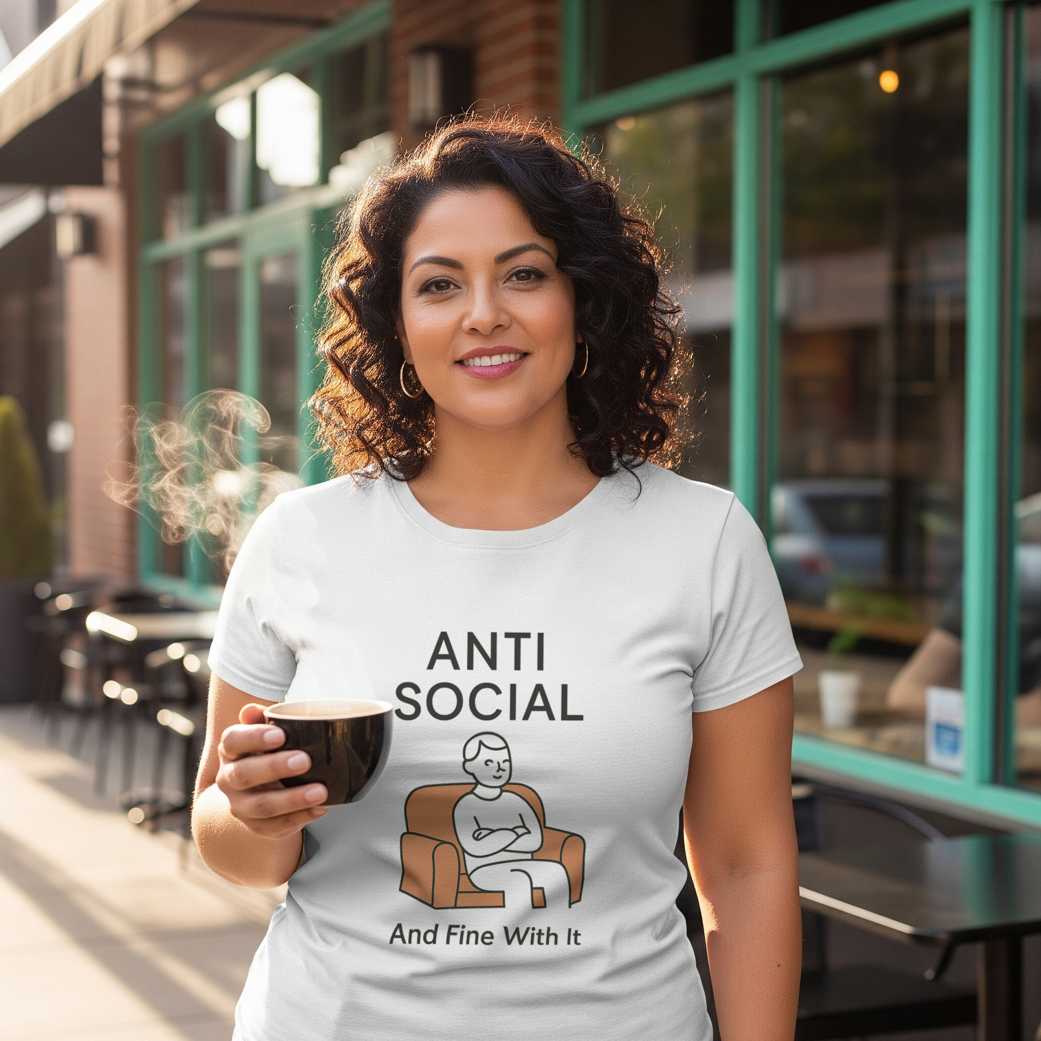 Anti Social But Make It Cute T-Shirt | Funny Antisocial Gift | Graphic Tee
