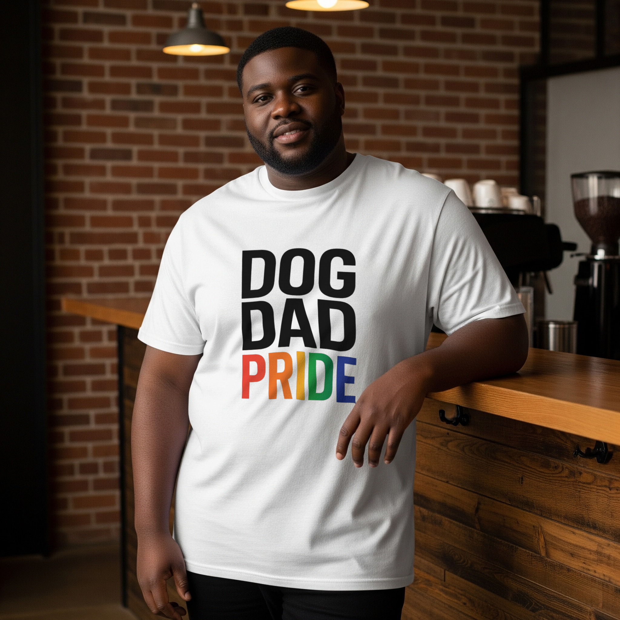Dog Dad Just Here For The Dogs T-Shirt | Dog Humor Gift | Graphic Tee