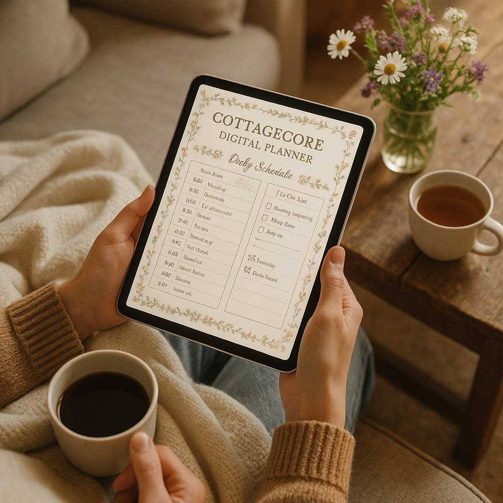 Daily Planner | Cottagecore | Digital PDF 2026 preview