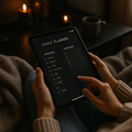 Daily Planner | Dark Moody | Digital PDF 2026 preview