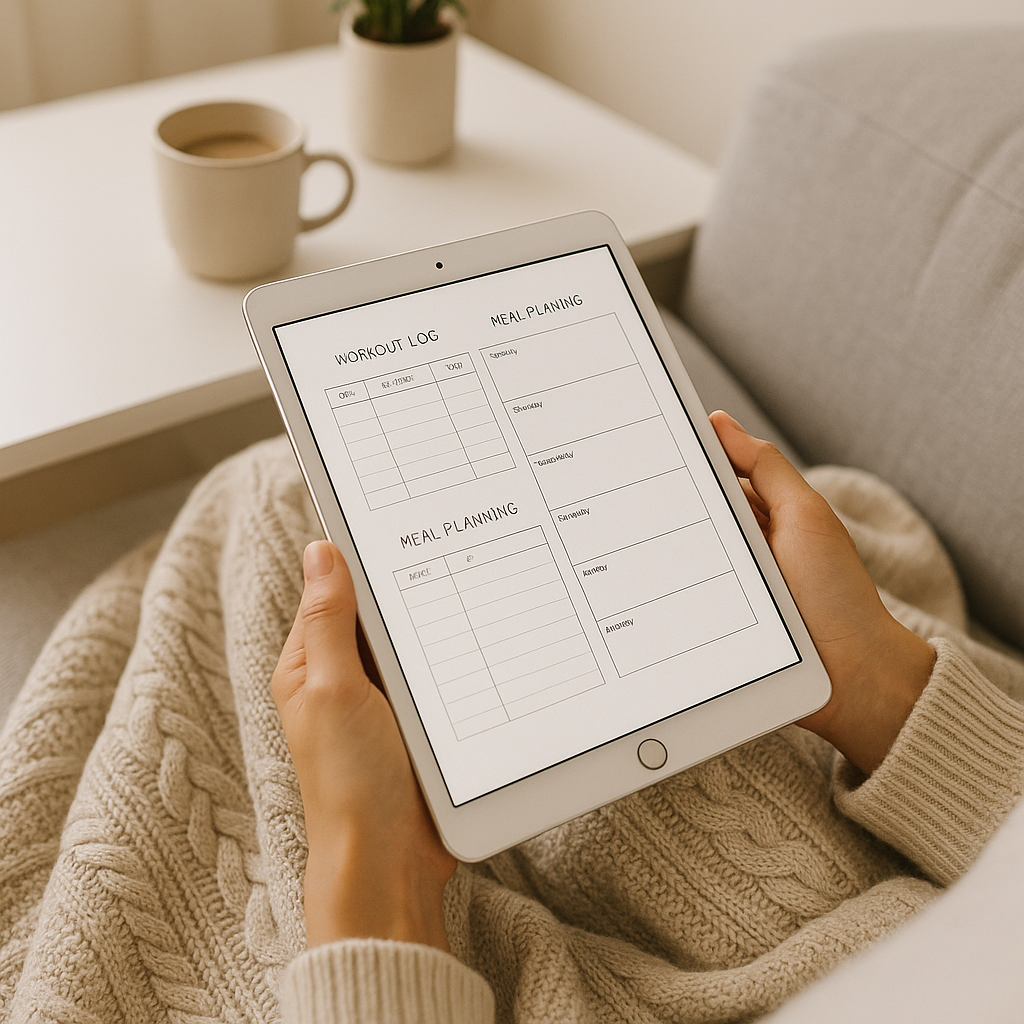 Fitness Planner | Minimalist | Digital PDF 2026 preview