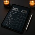 Goal Setting Planner | Dark Moody | Digital PDF 2026 preview