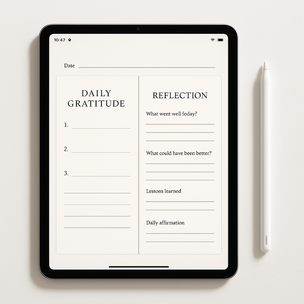 Gratitude Journal | Minimalist | Digital PDF 2026 preview
